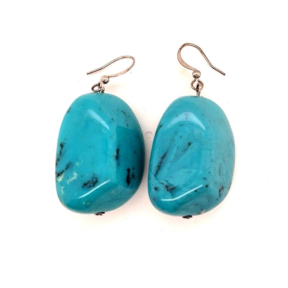 Large Turquoise Earrings