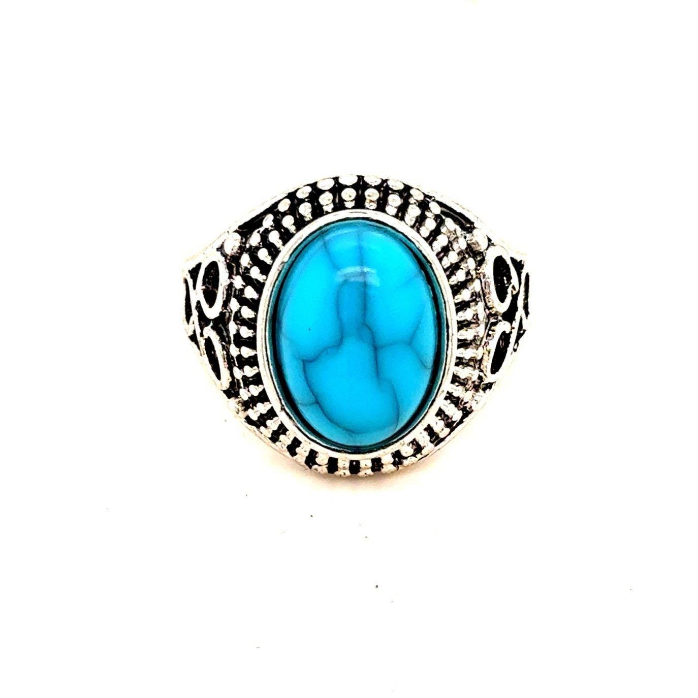 Oval Shaped Turquoise Ring