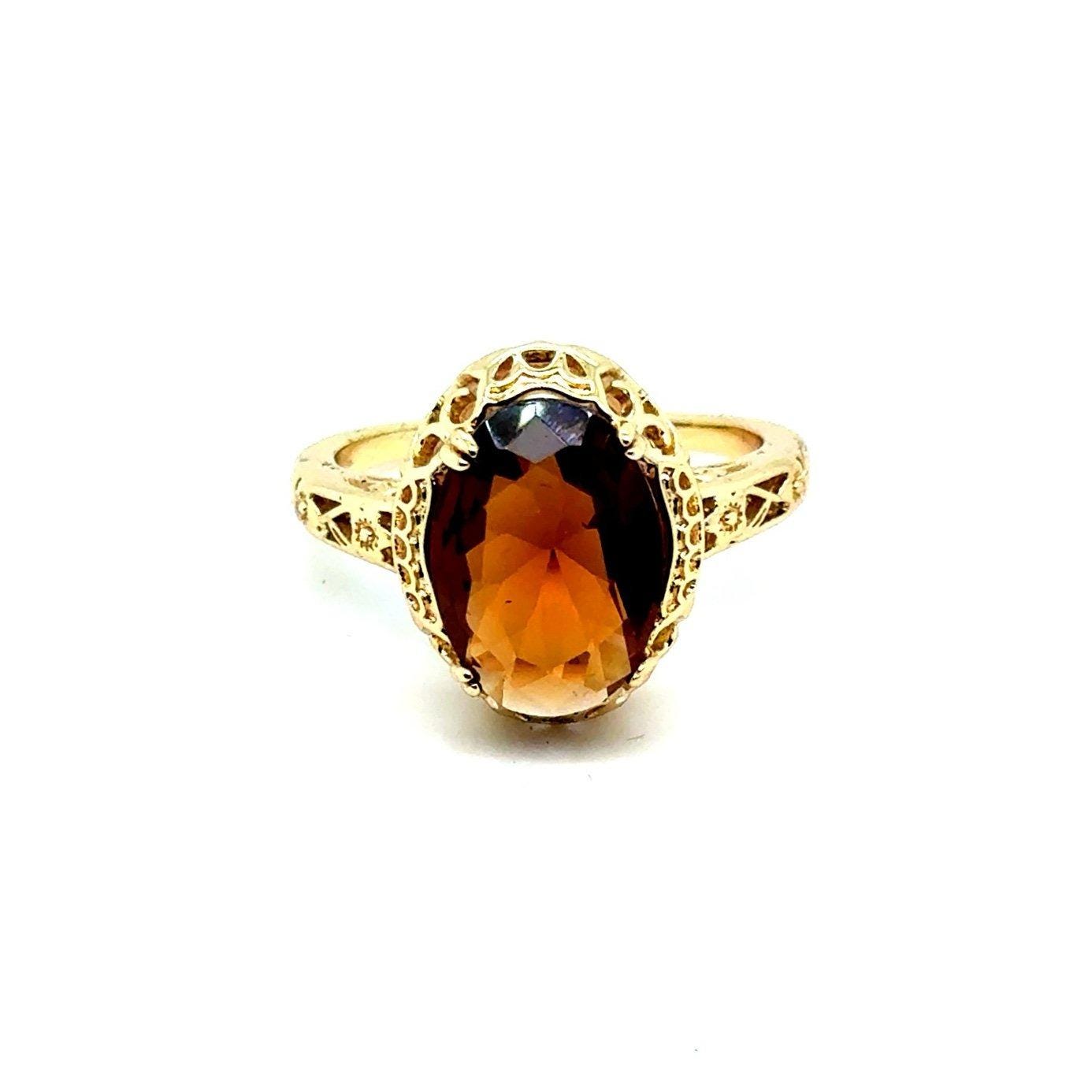 Brown Stone Ring
