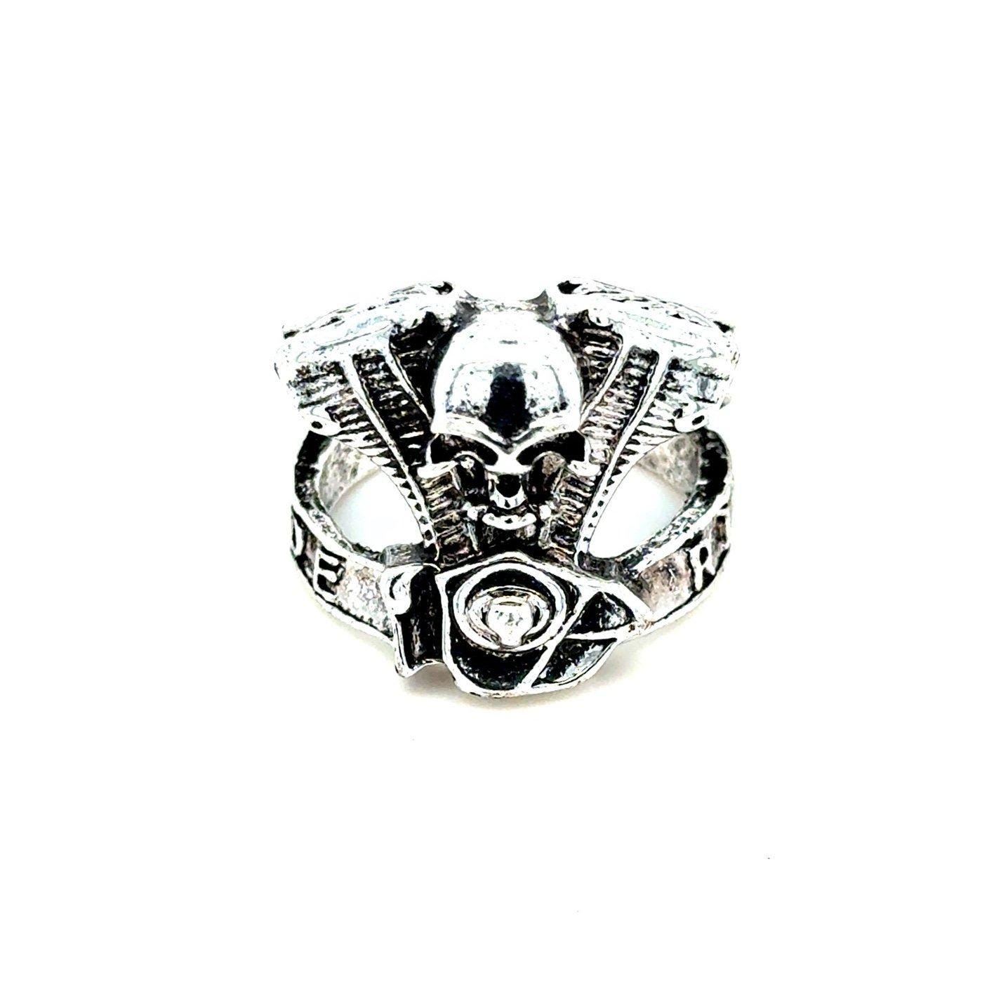 Love To Ride Skull Ring