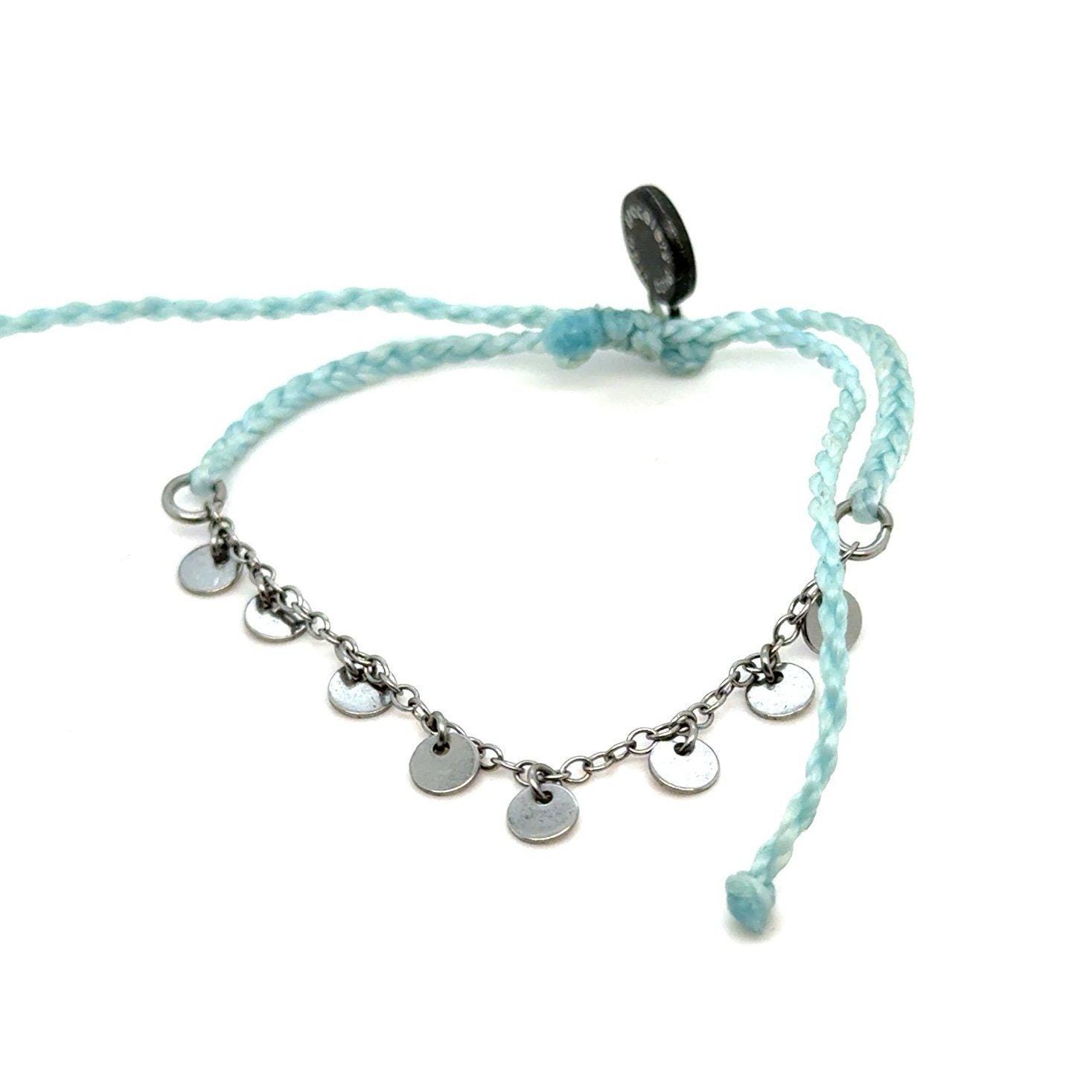 Pura Vida Silver Link Discs Bracelet