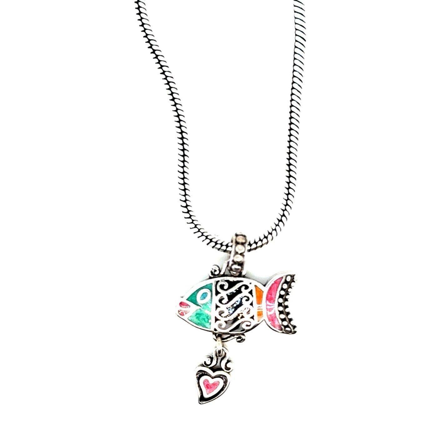 Brighton Enamel Fish Necklace