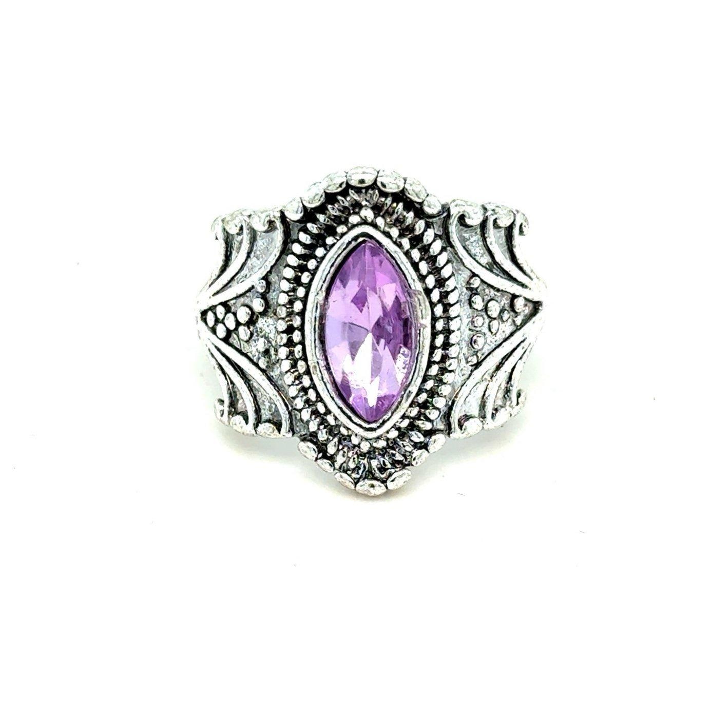 Marquis Purple Stone Ring