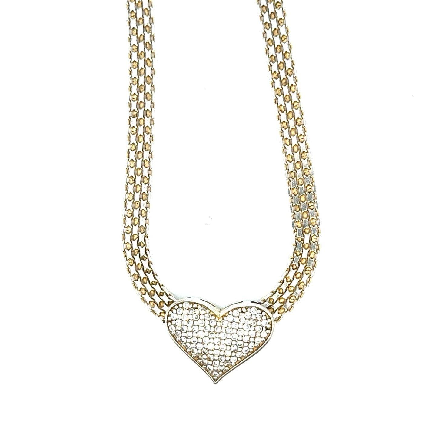 925 Italy Pave Cz Mesh Necklace