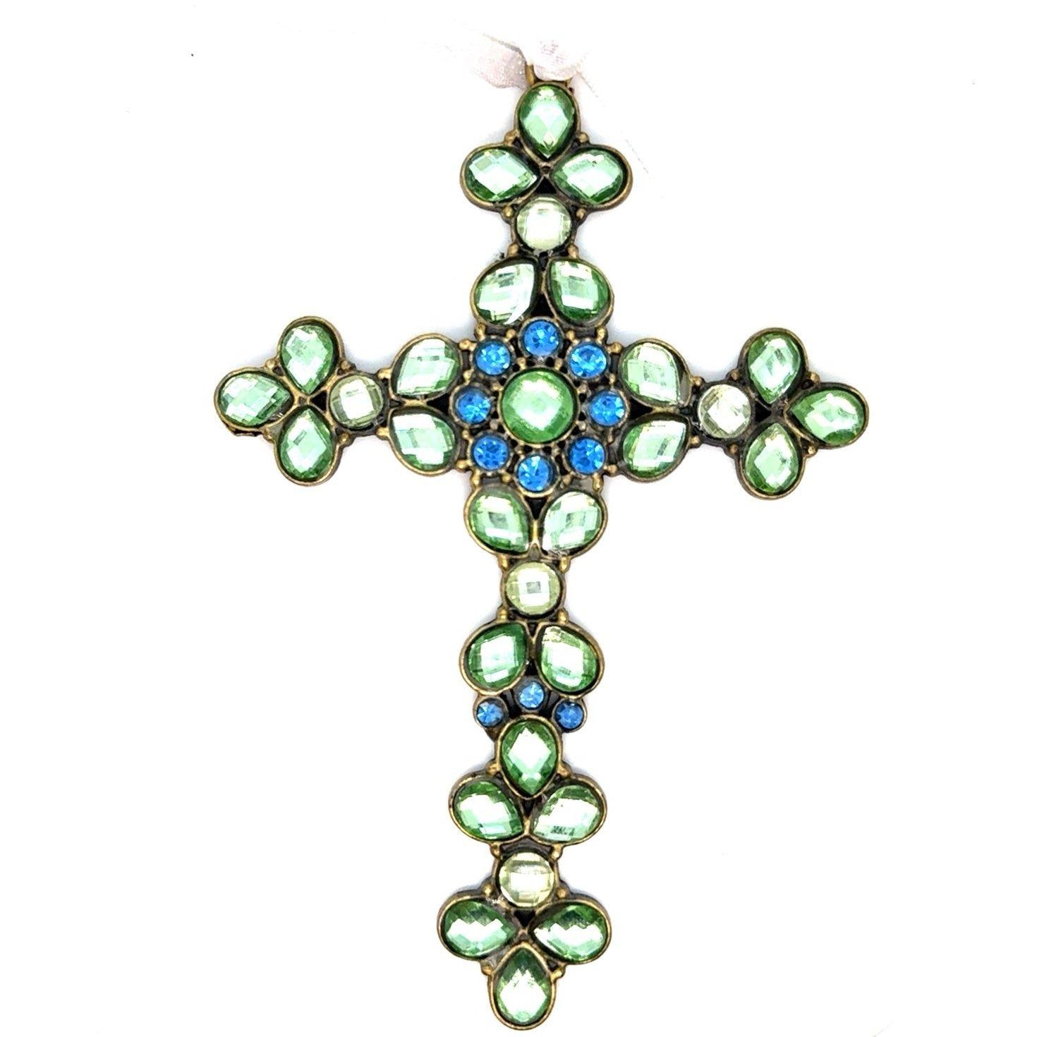 Rhinestones Cross Ornament
