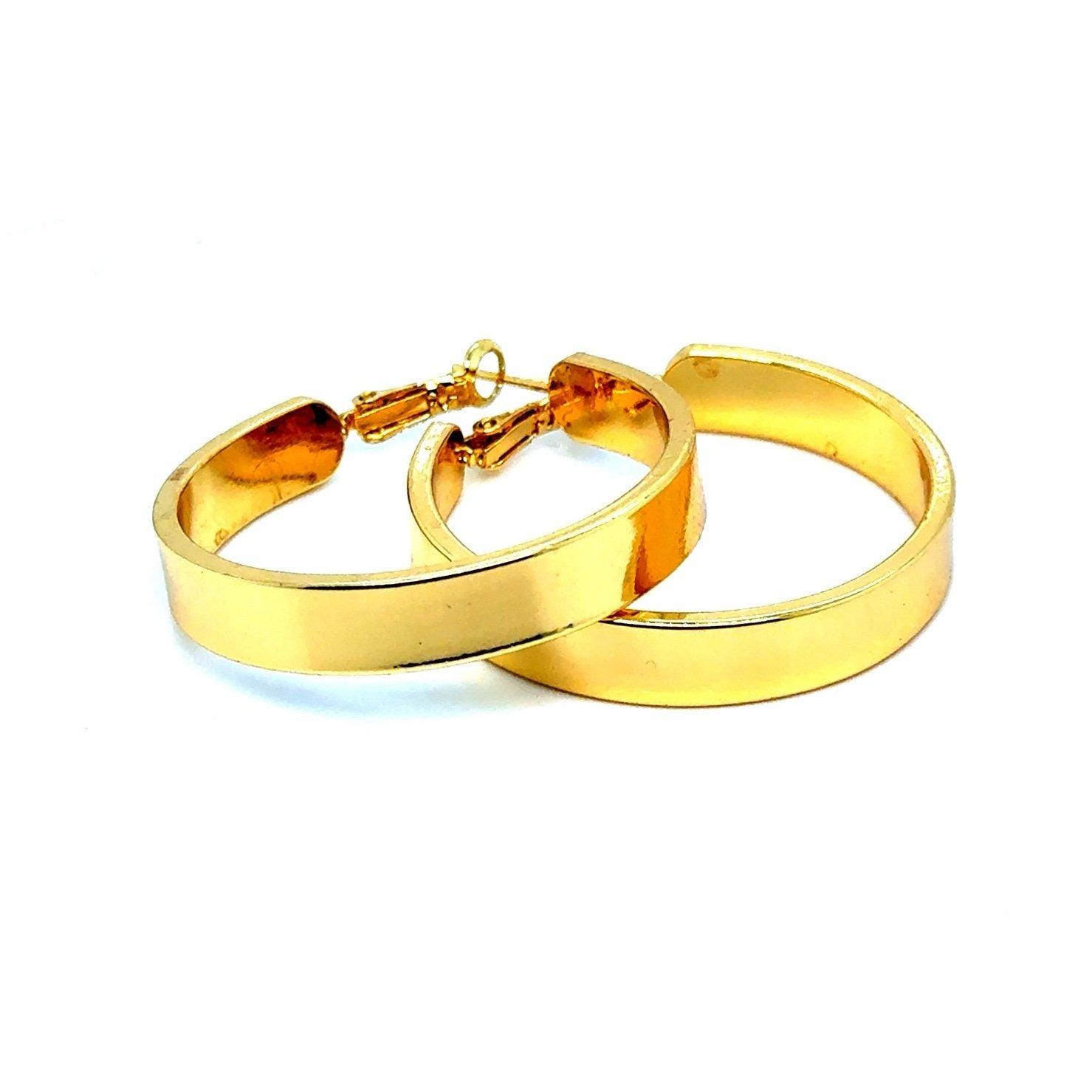 Gold Hoops Earrings