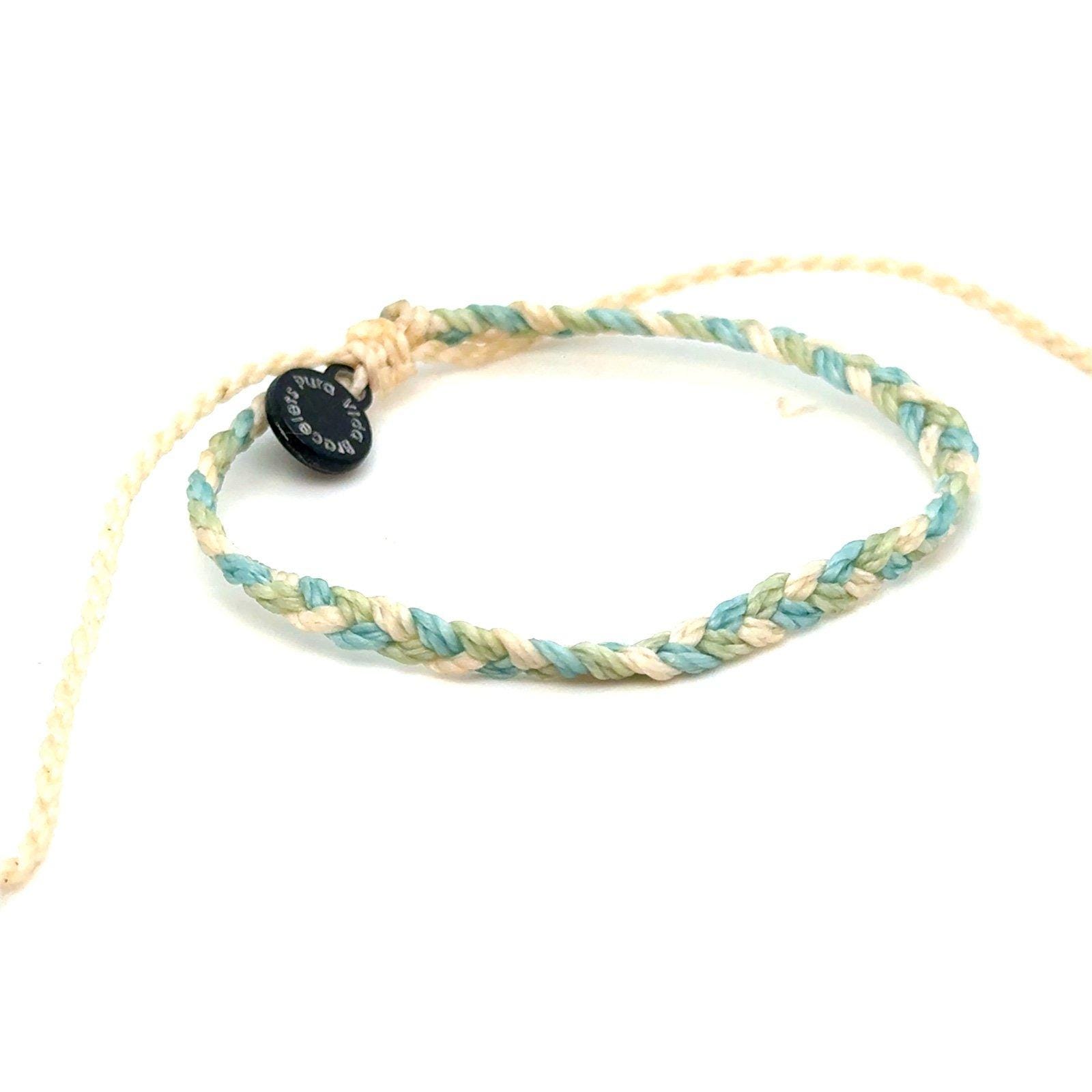 Pura Vida Teal/White/Blue Braid Bracelet