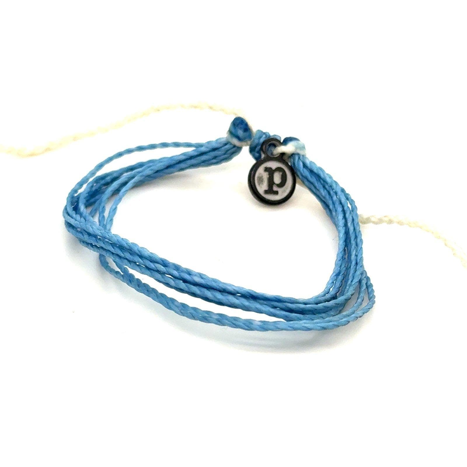 Pura Vida Blue With White Adjuster Bracelet