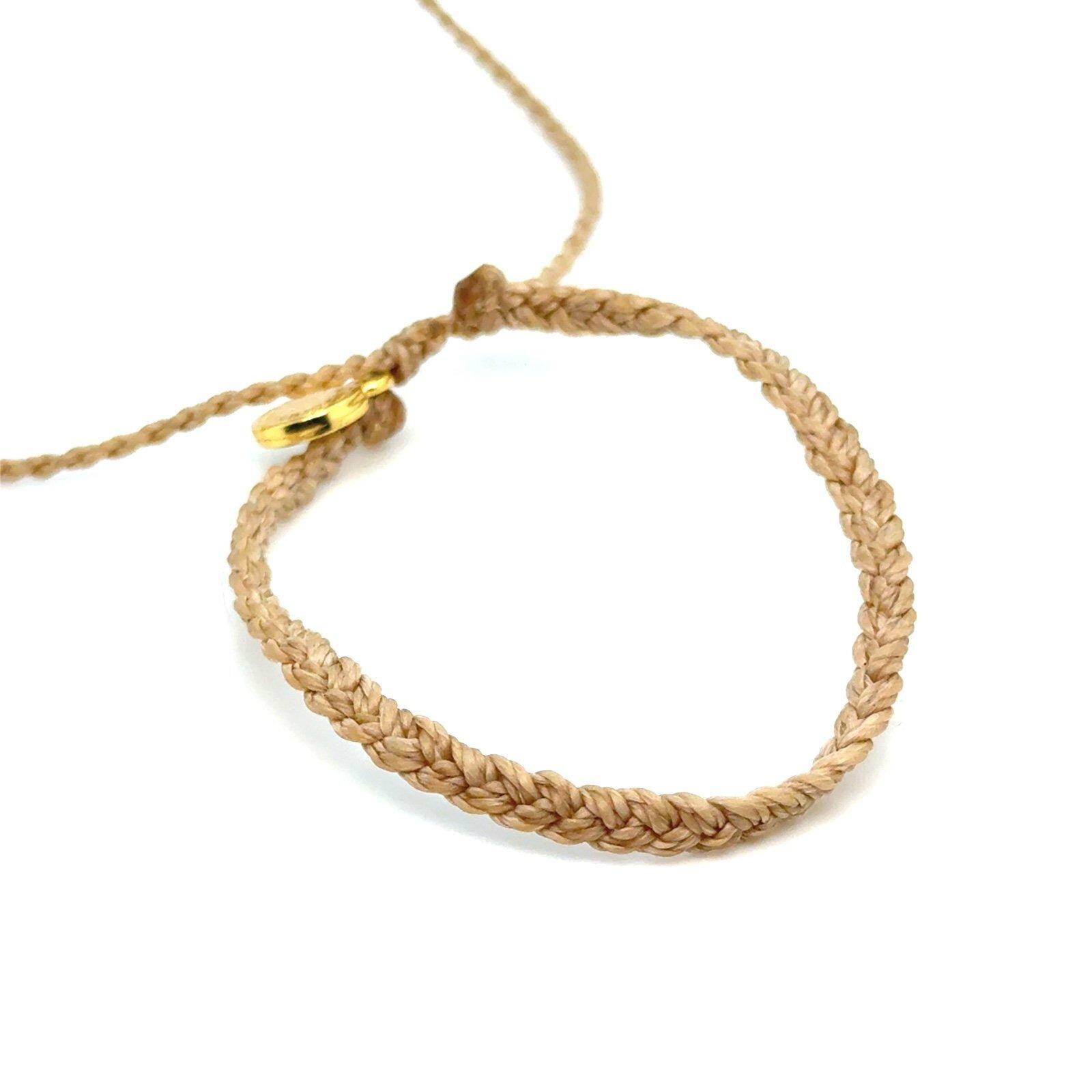 Pura Vida Small Braid Light Brown Bracelet