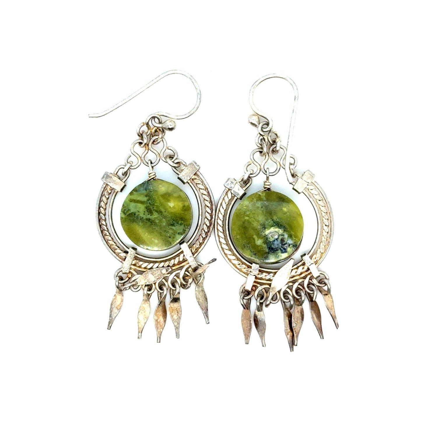 Lovely Green Stone Earrings