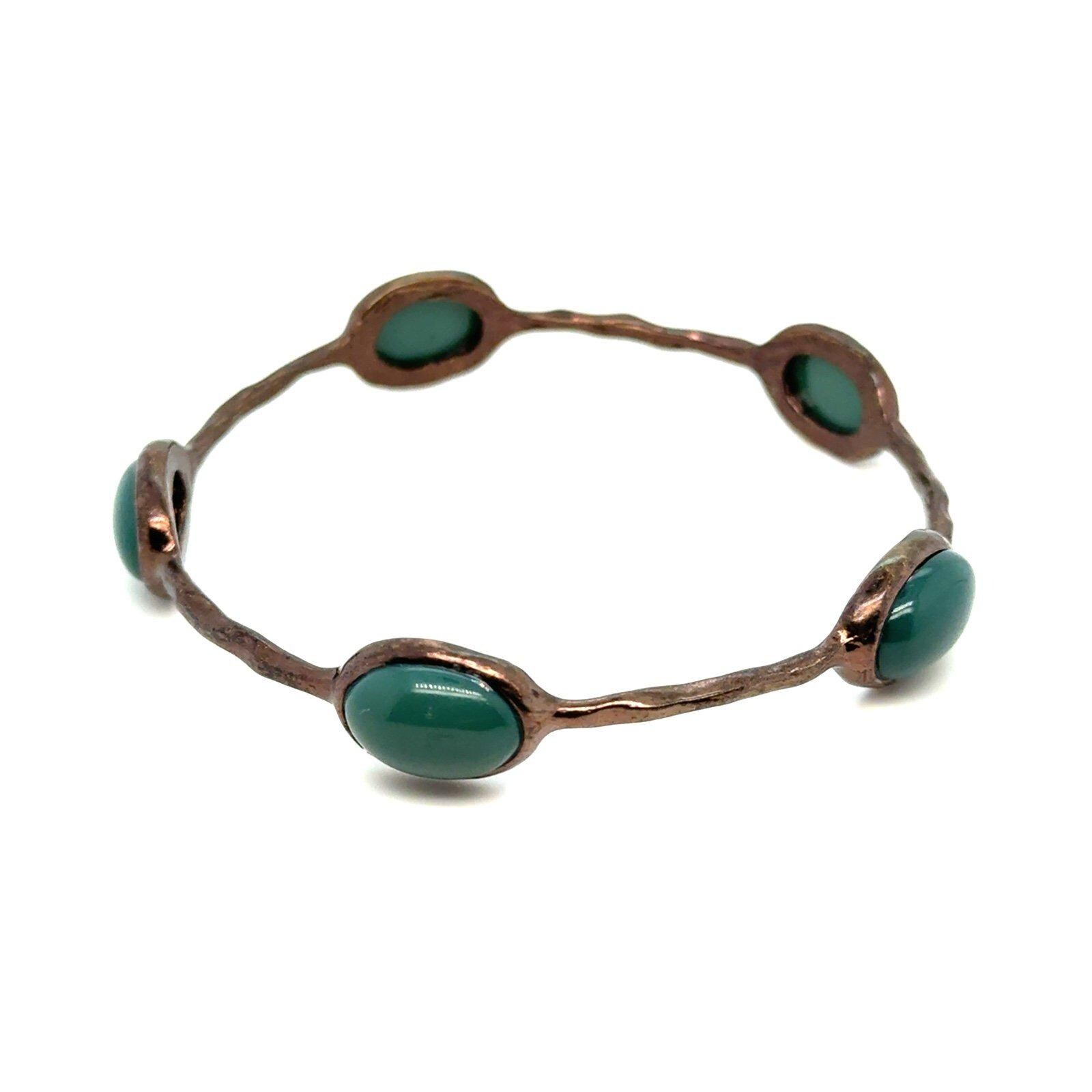 Green Station Stone Bangle