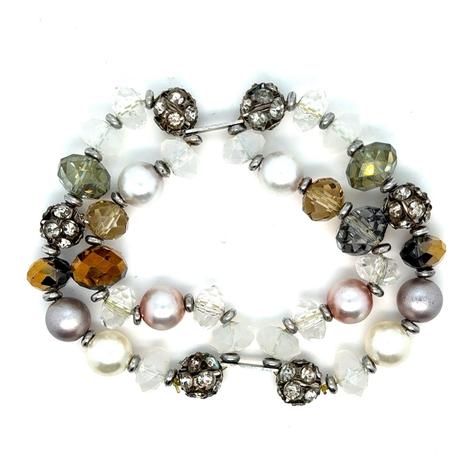 Multicolor Bead Double Strand Bracelet