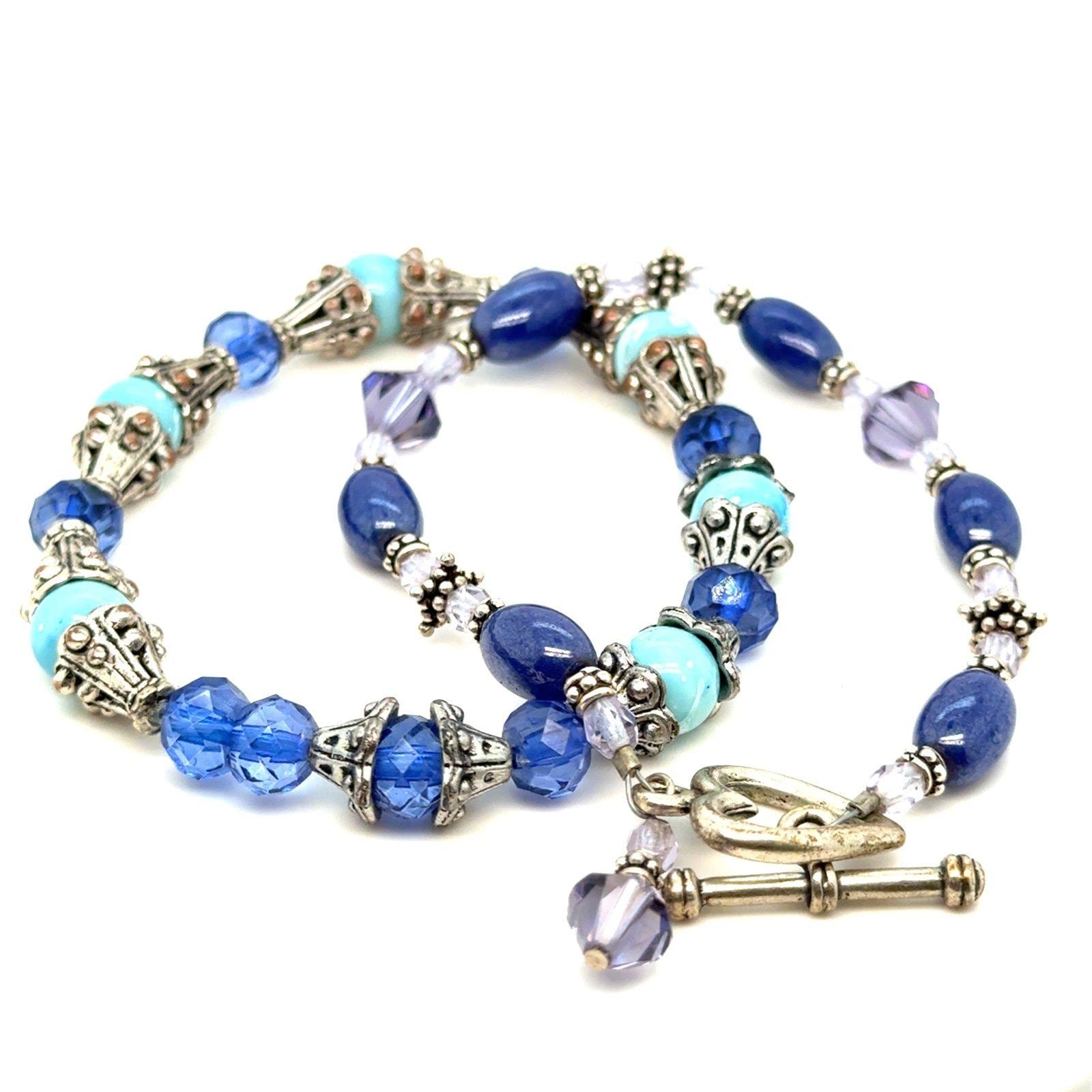 Blue & Purple Bead Bracelets