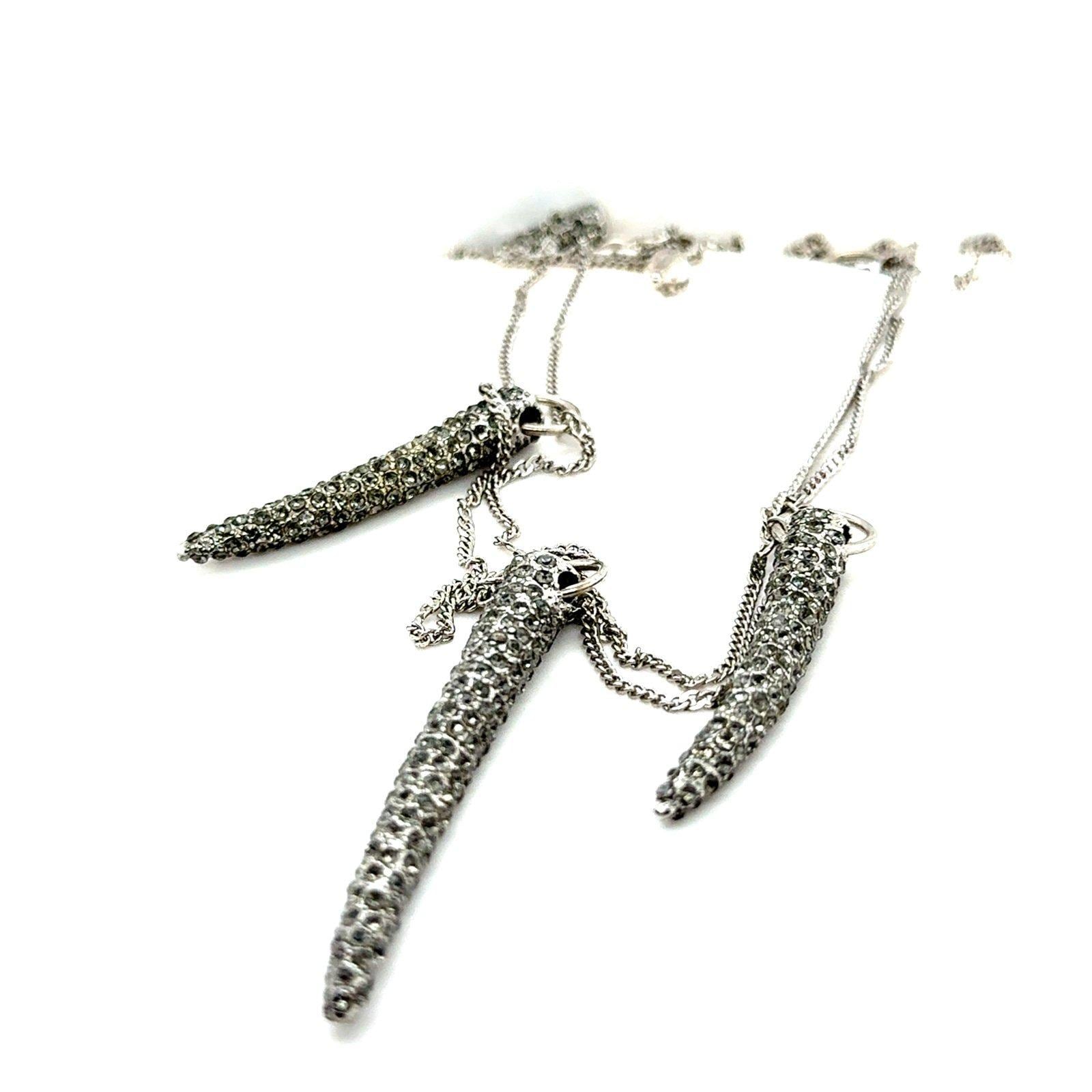 Rhinestones Spike Necklace