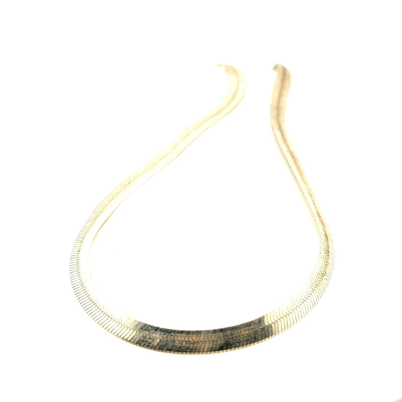 Italian Silver 925 Herringbone Necklace