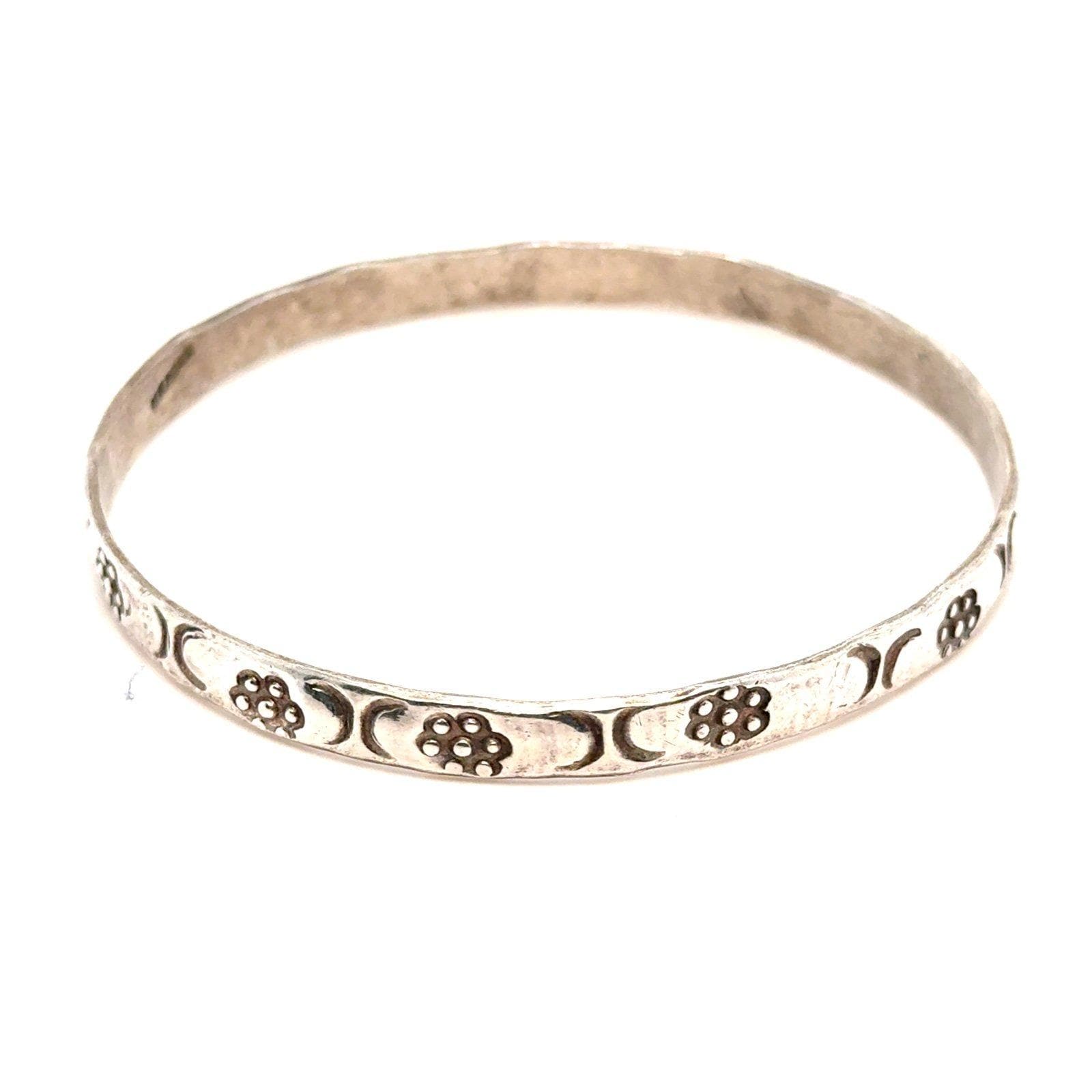 Mexico Flower Bangle Bracelet