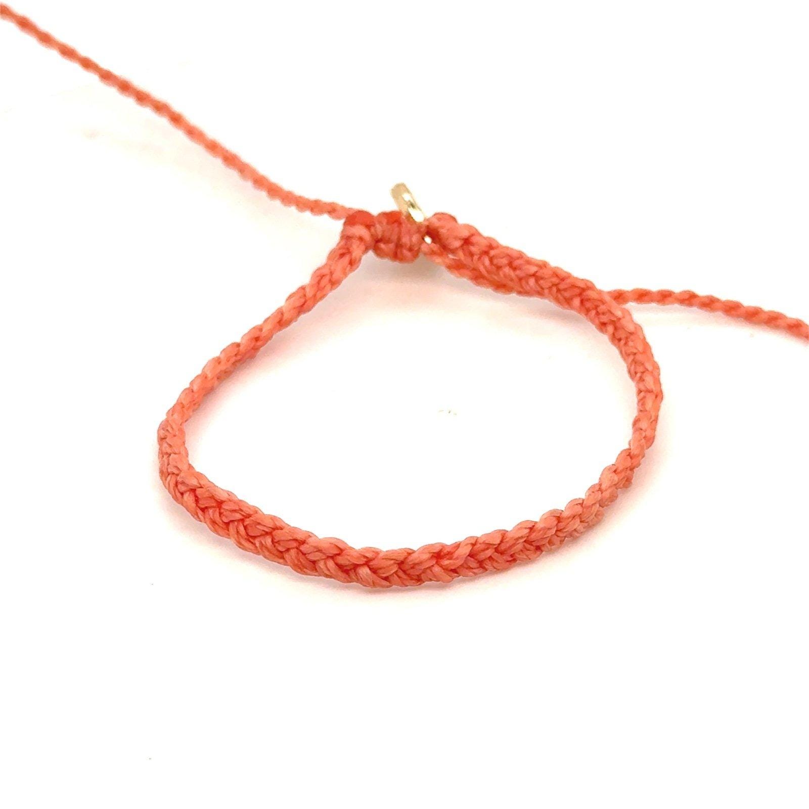 Pura Vida Orange Braid Bracelet