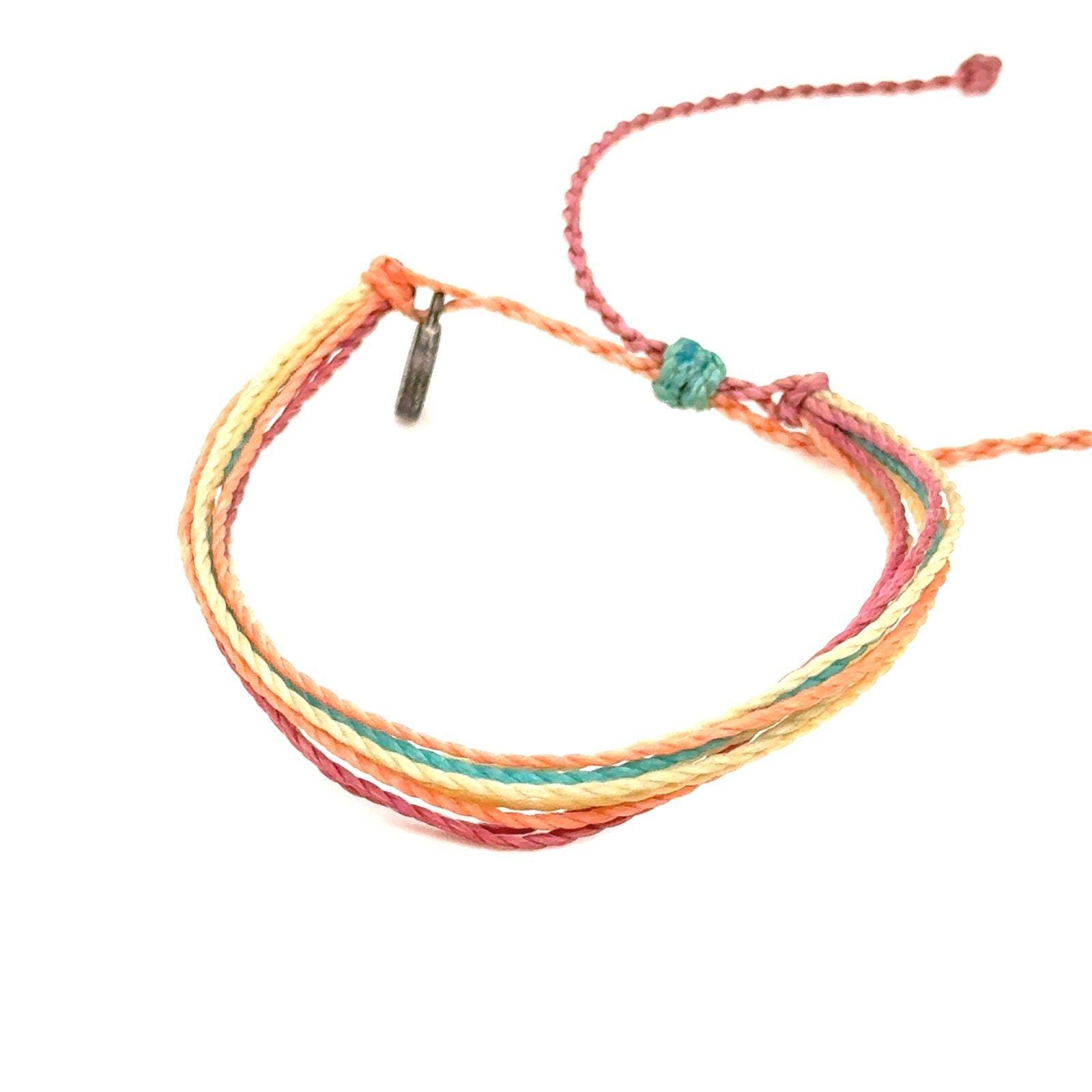 Pura Vida Orange/Red Adjuster Bracelet