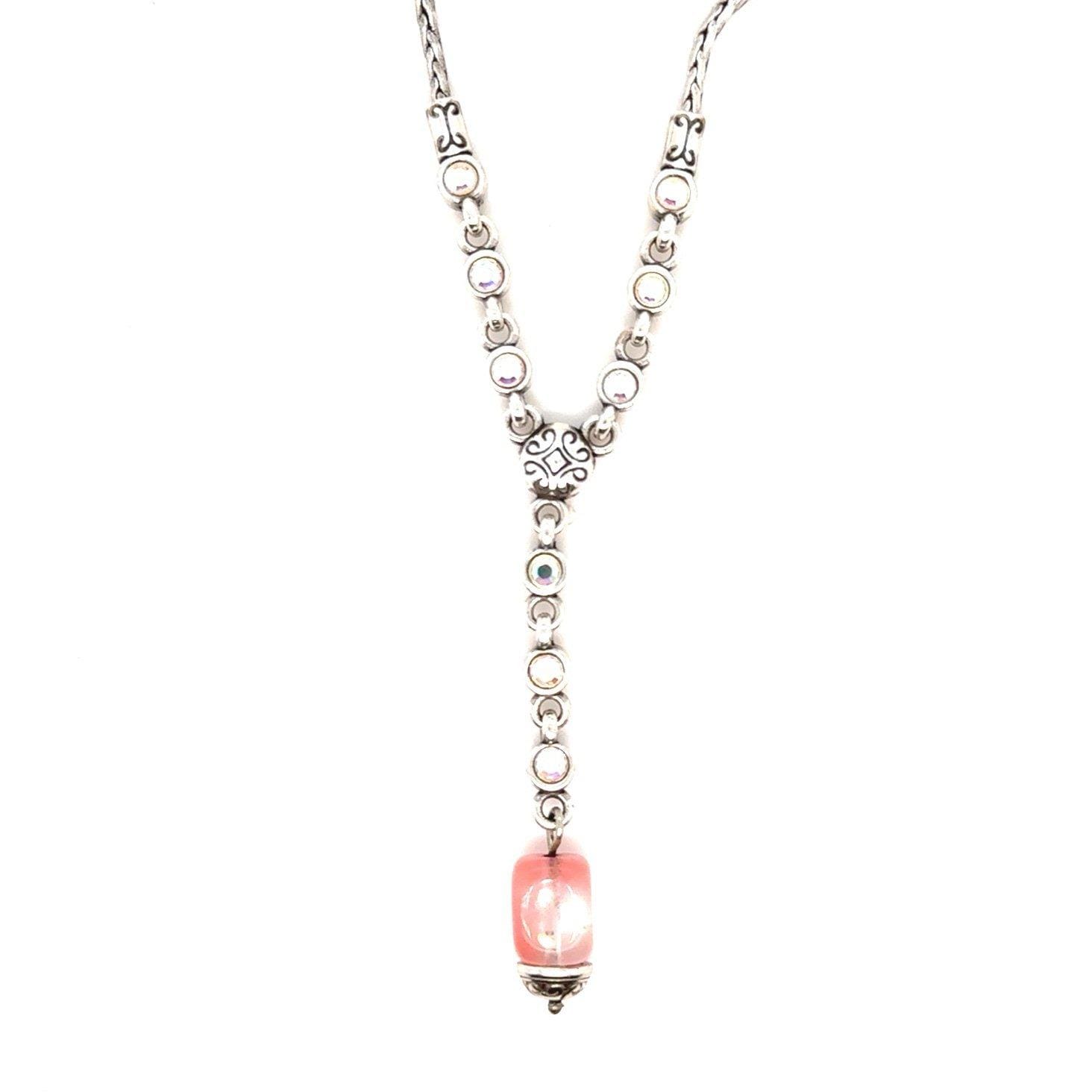 Brighton Pink Stone Y Necklace
