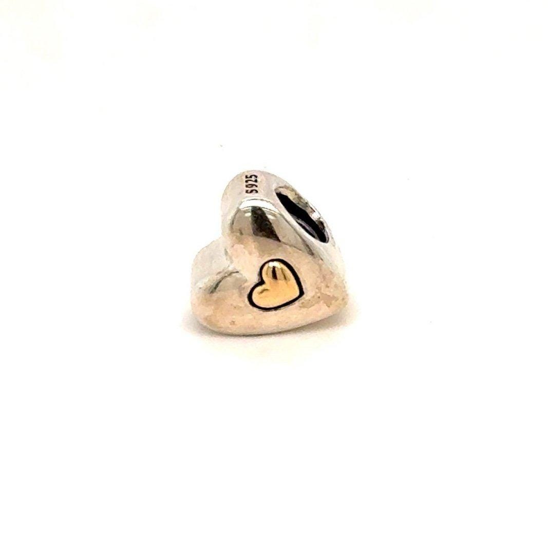 Pandora Two-Tone Happy Anniversary Heart Charm