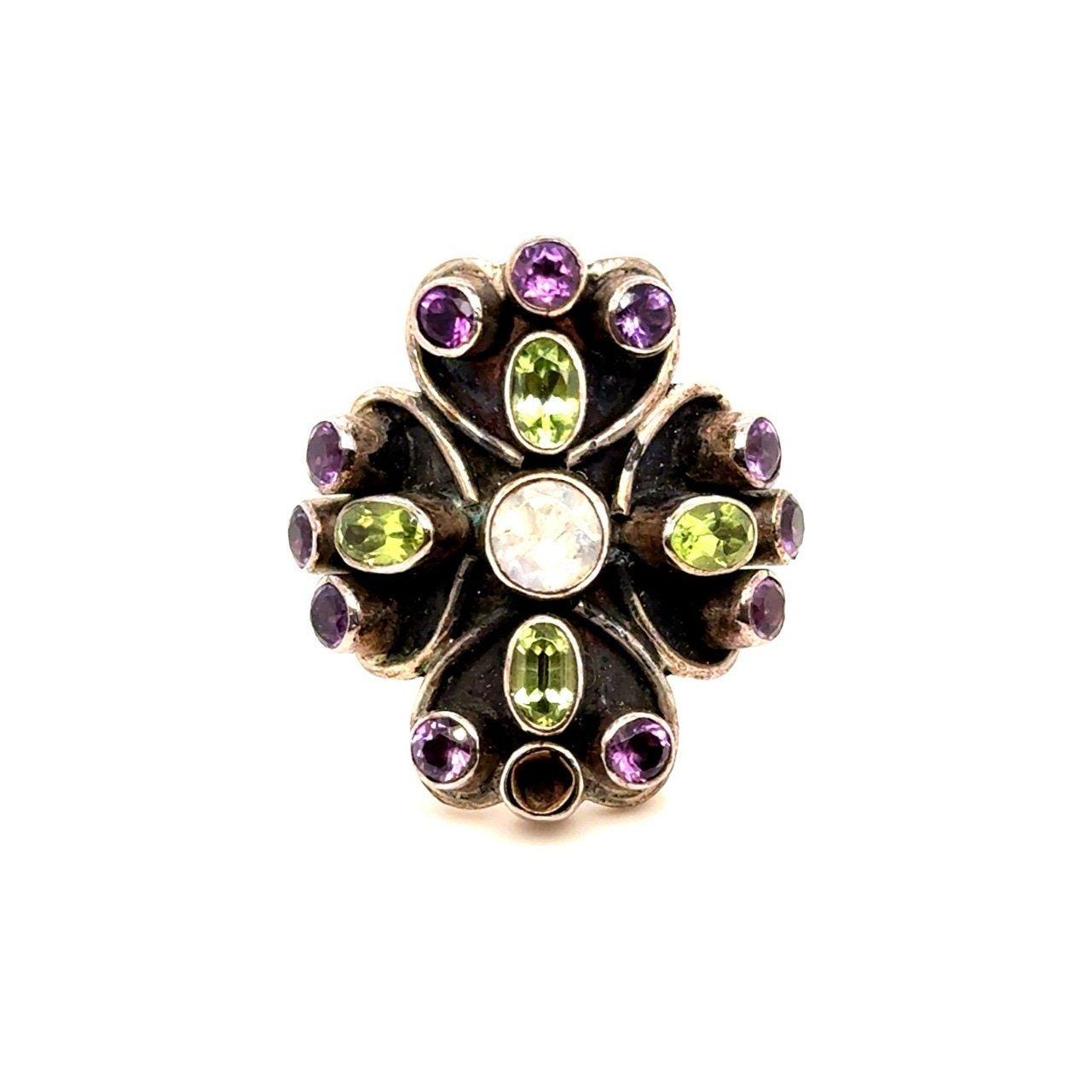 Nicky Butler 925 Multistones Ring (Missing 1 Stone)