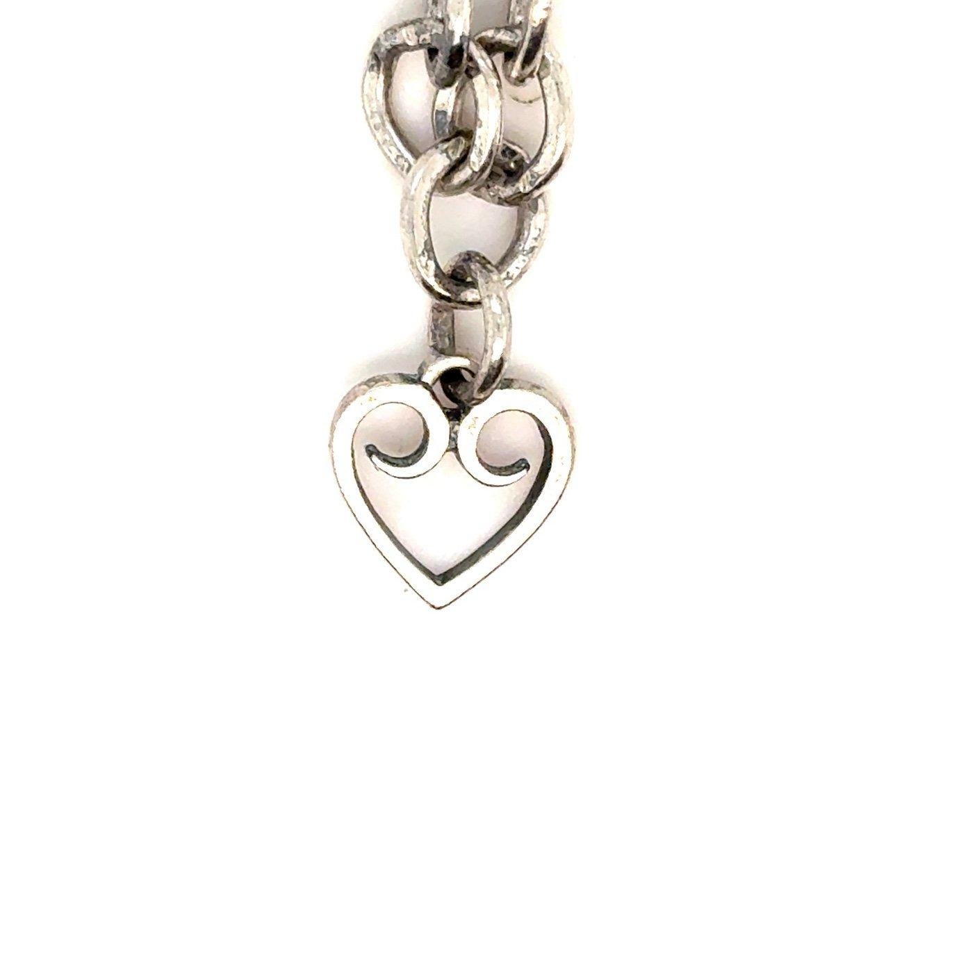 James Avery Open Scroll Heart Mini Charm