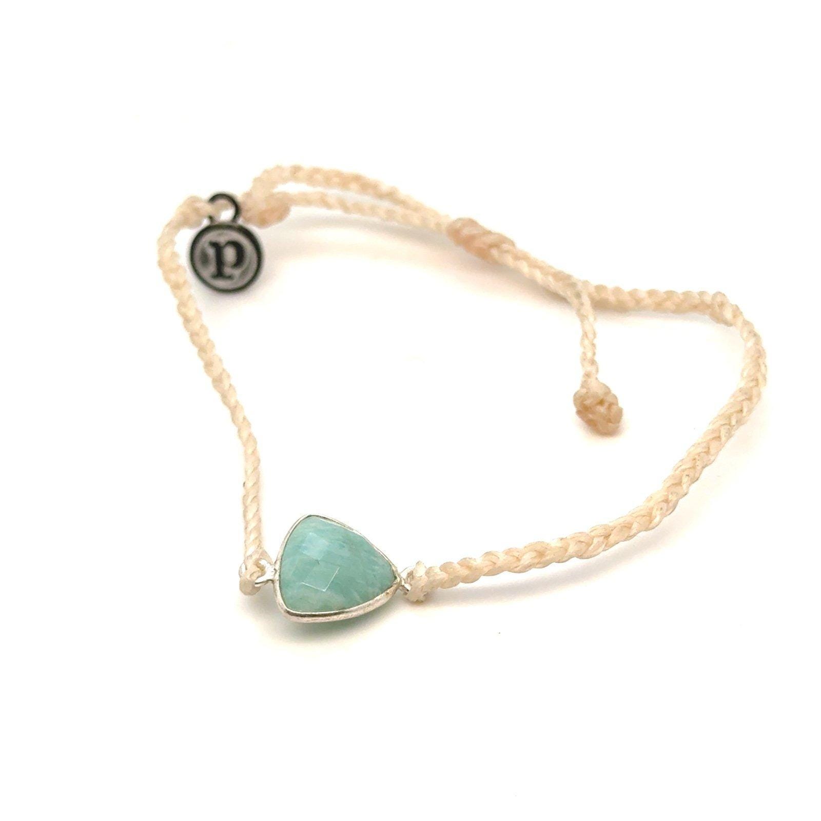 Pura Vida Larimar Stone Charm Bracelet