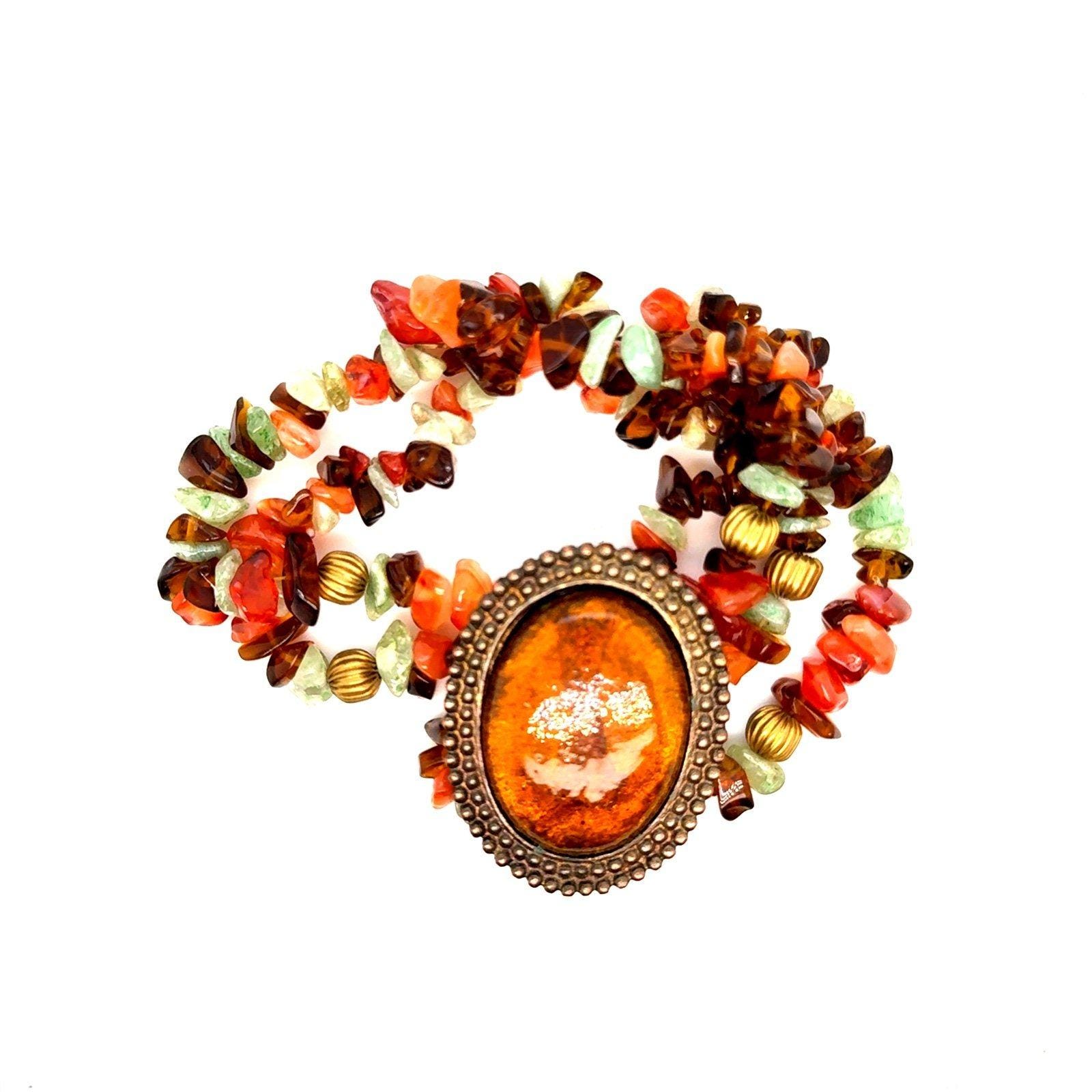 Brown Beaded Bracelet