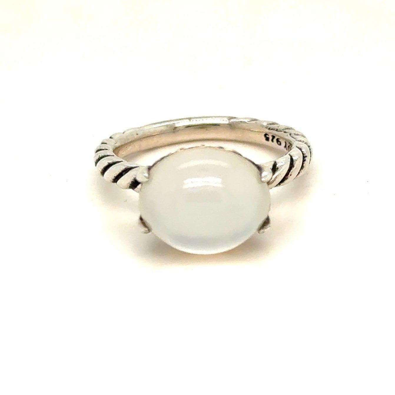 D.Y. 925 Chaceldony Doublet Ring