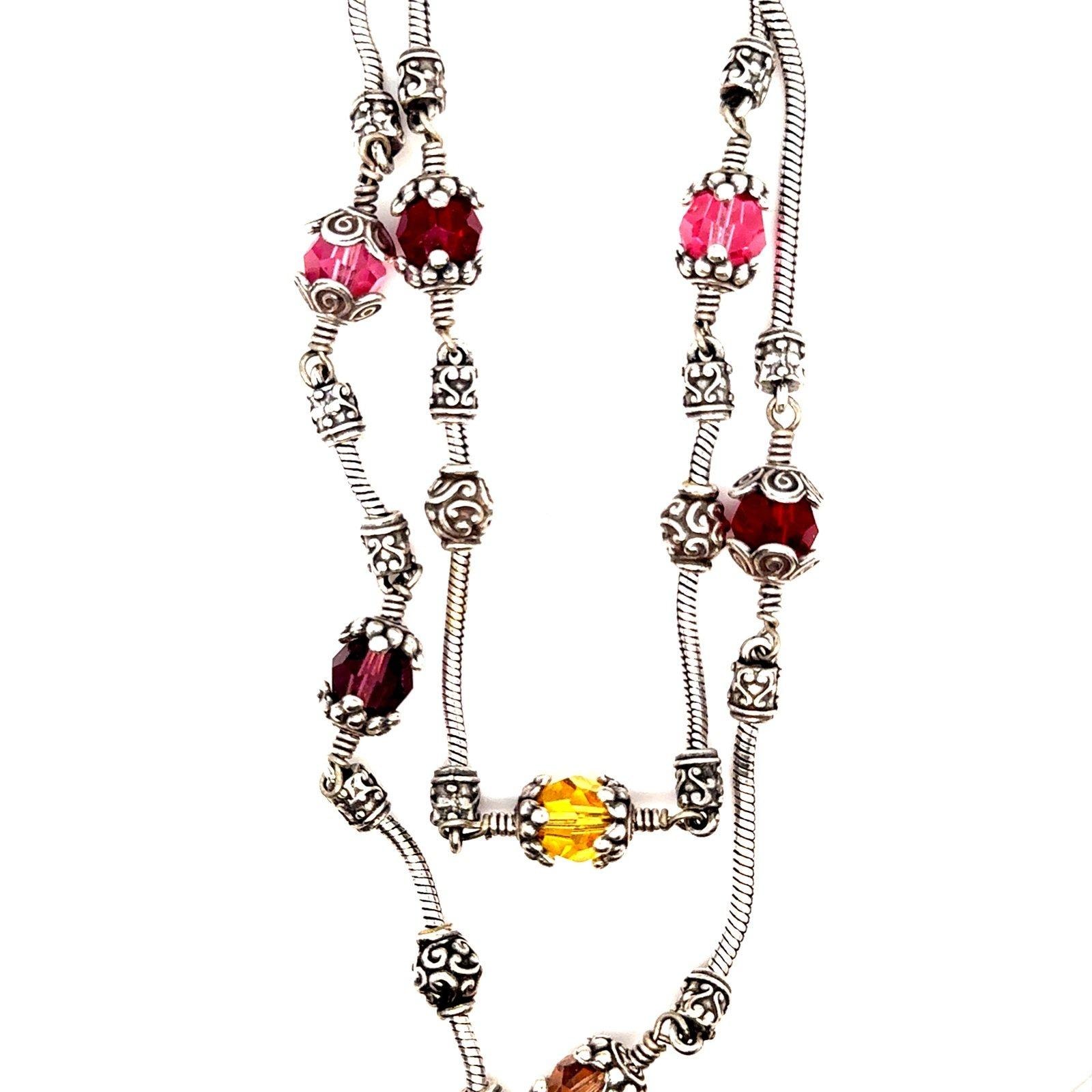 Brighton Multicolor Bead Double Strand Necklace