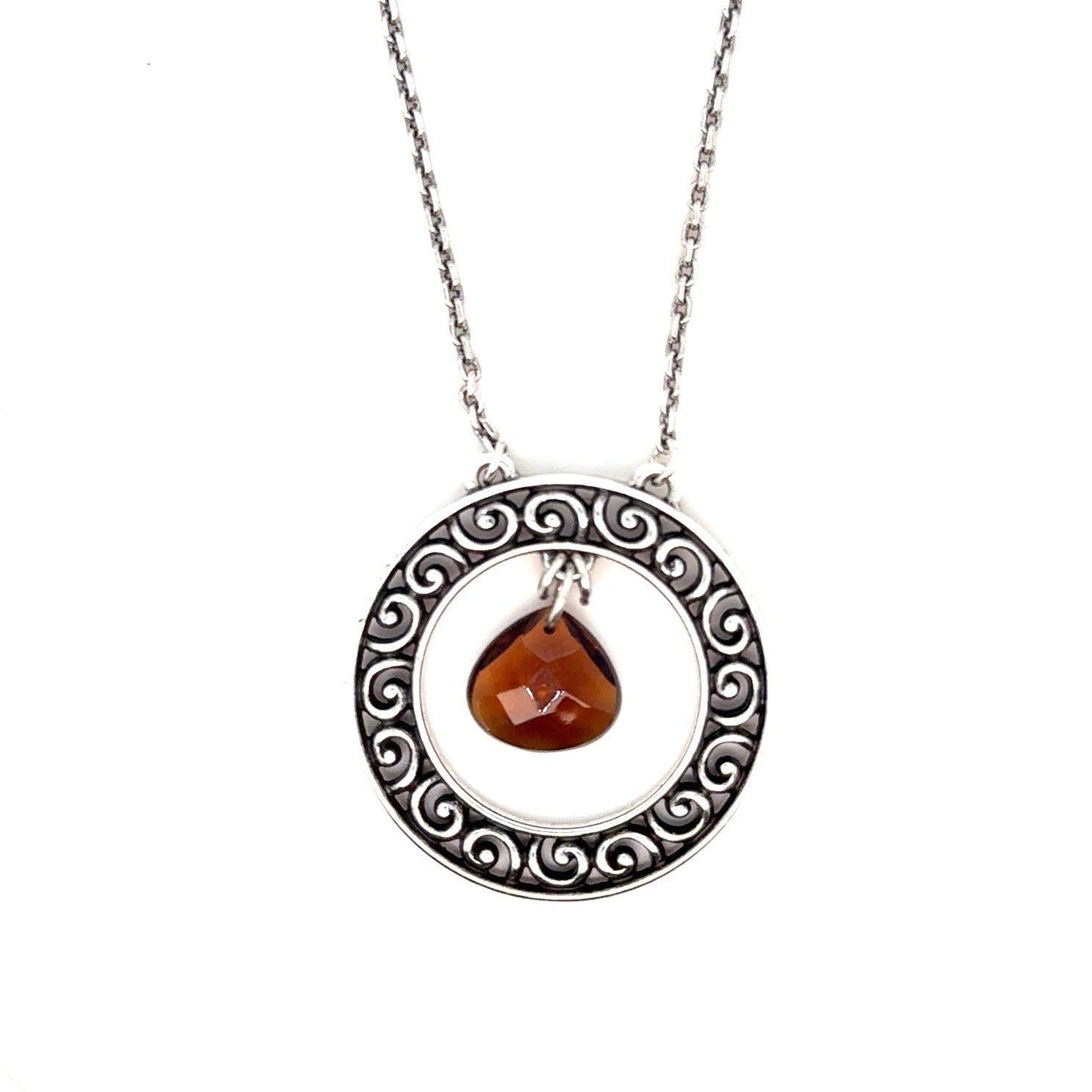 Brighton Smoky Topaz Crystal Ball Necklace