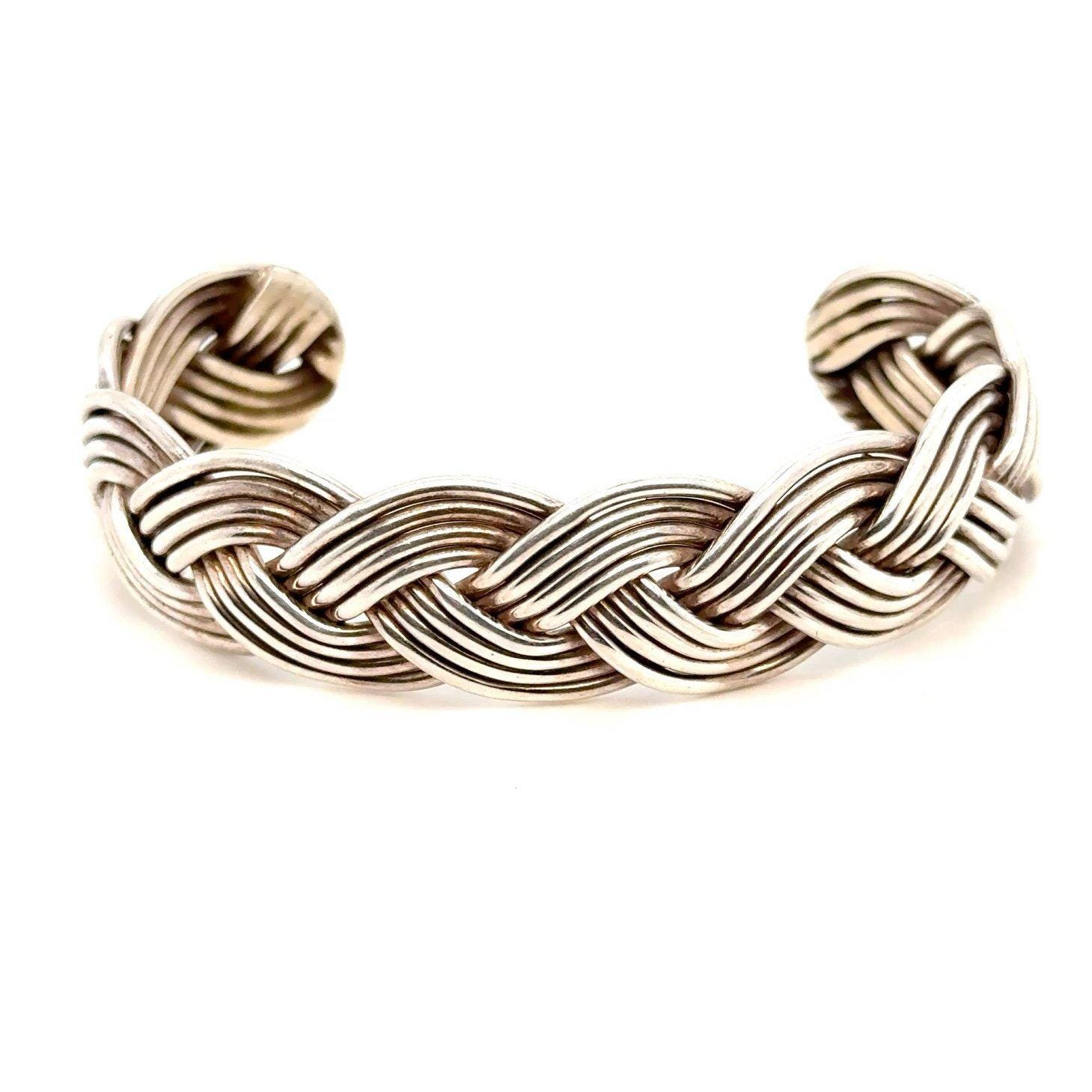 Sterling Braided Cuff