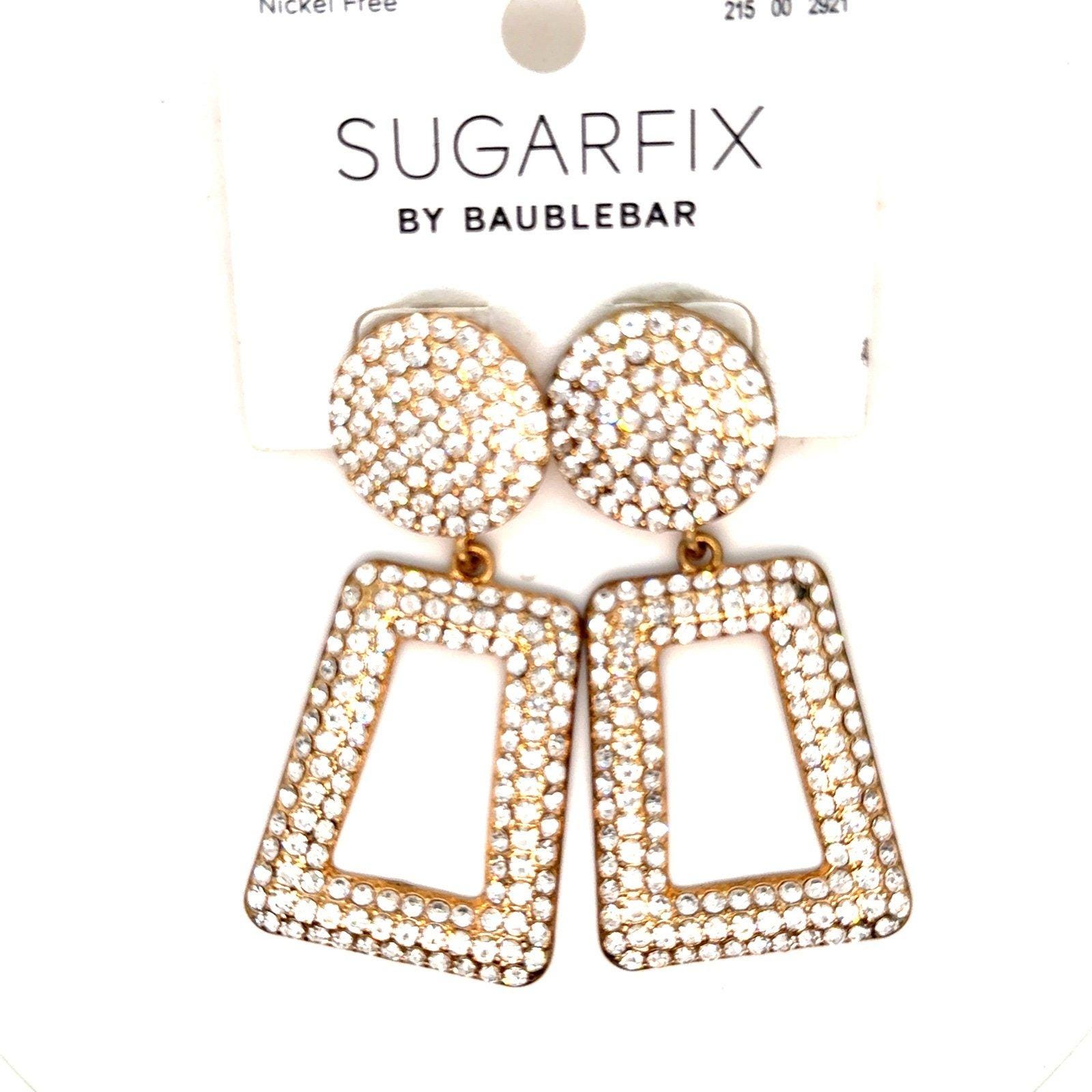 Sugarfix by Baublebar Rhinestones Dangle Earrings