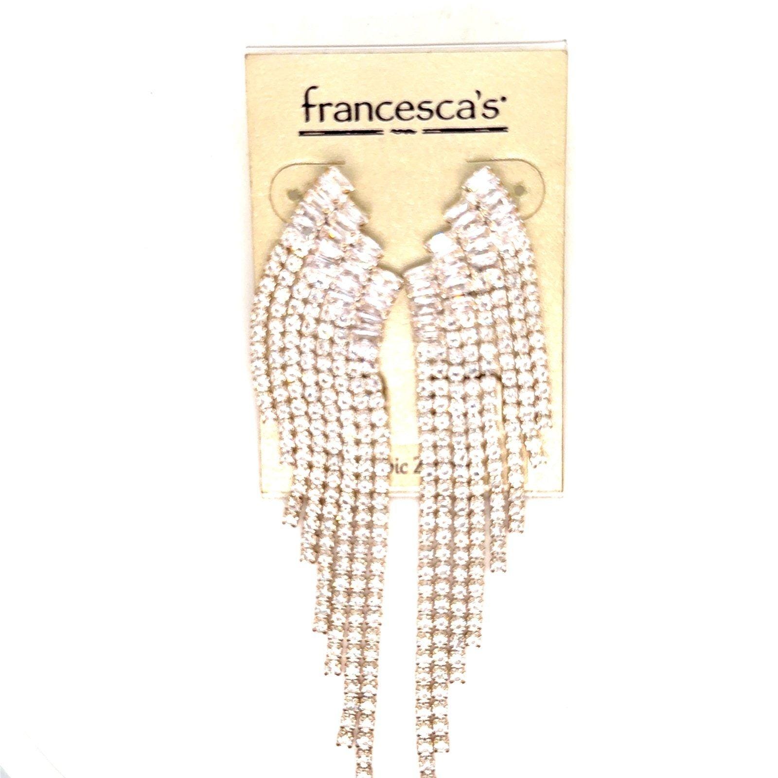 Francesca’s Rhinestones Dangle Earrings