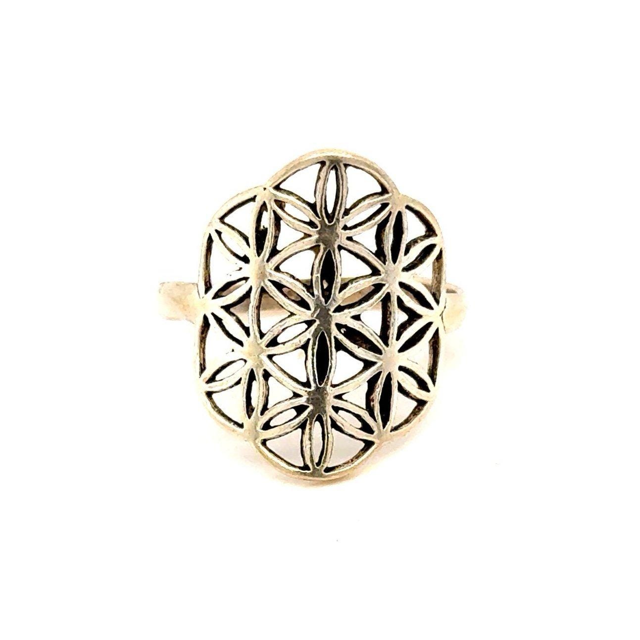 Sterling Silver 925 Ladies Intricate Flower Ring