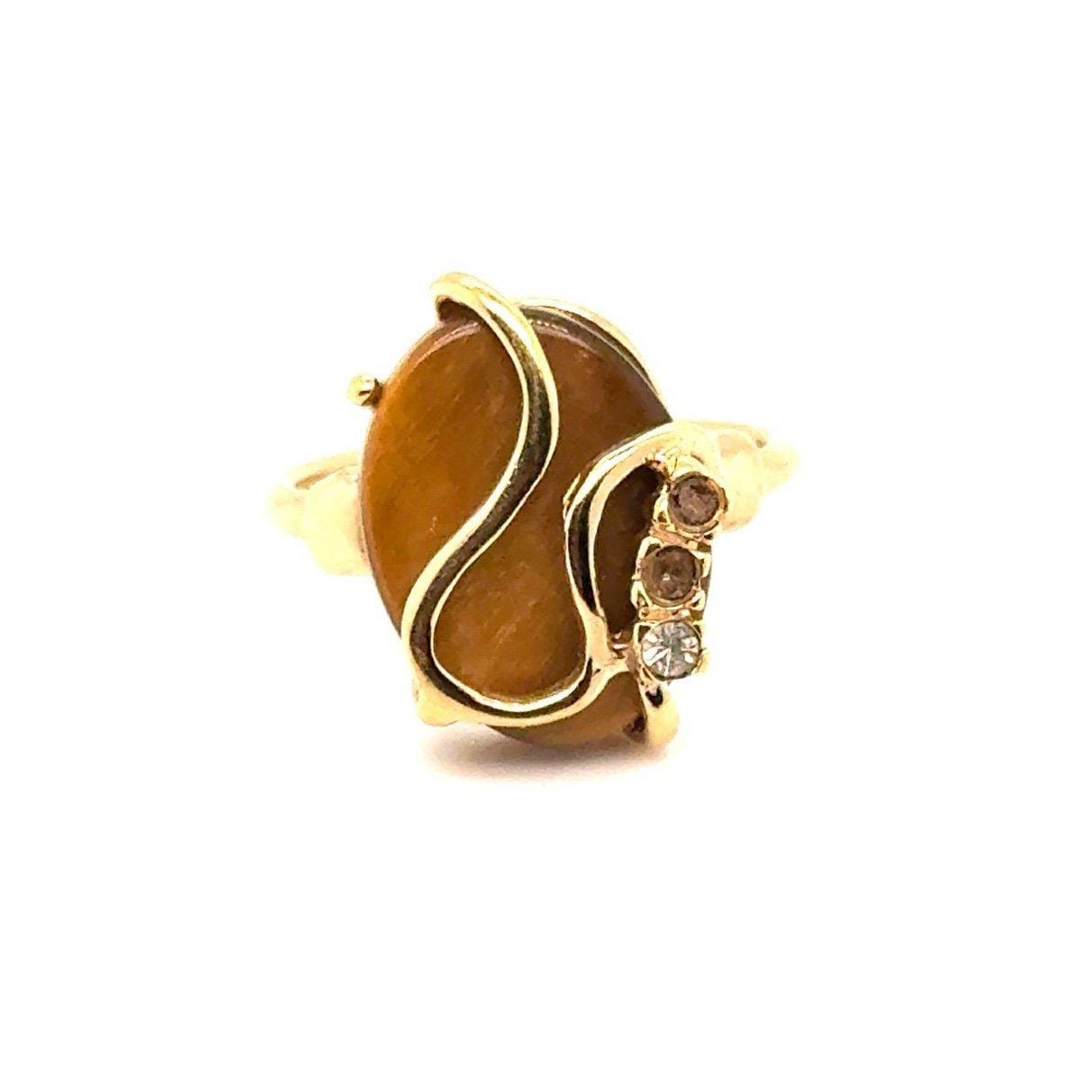 Vintage Brown Stone Ring