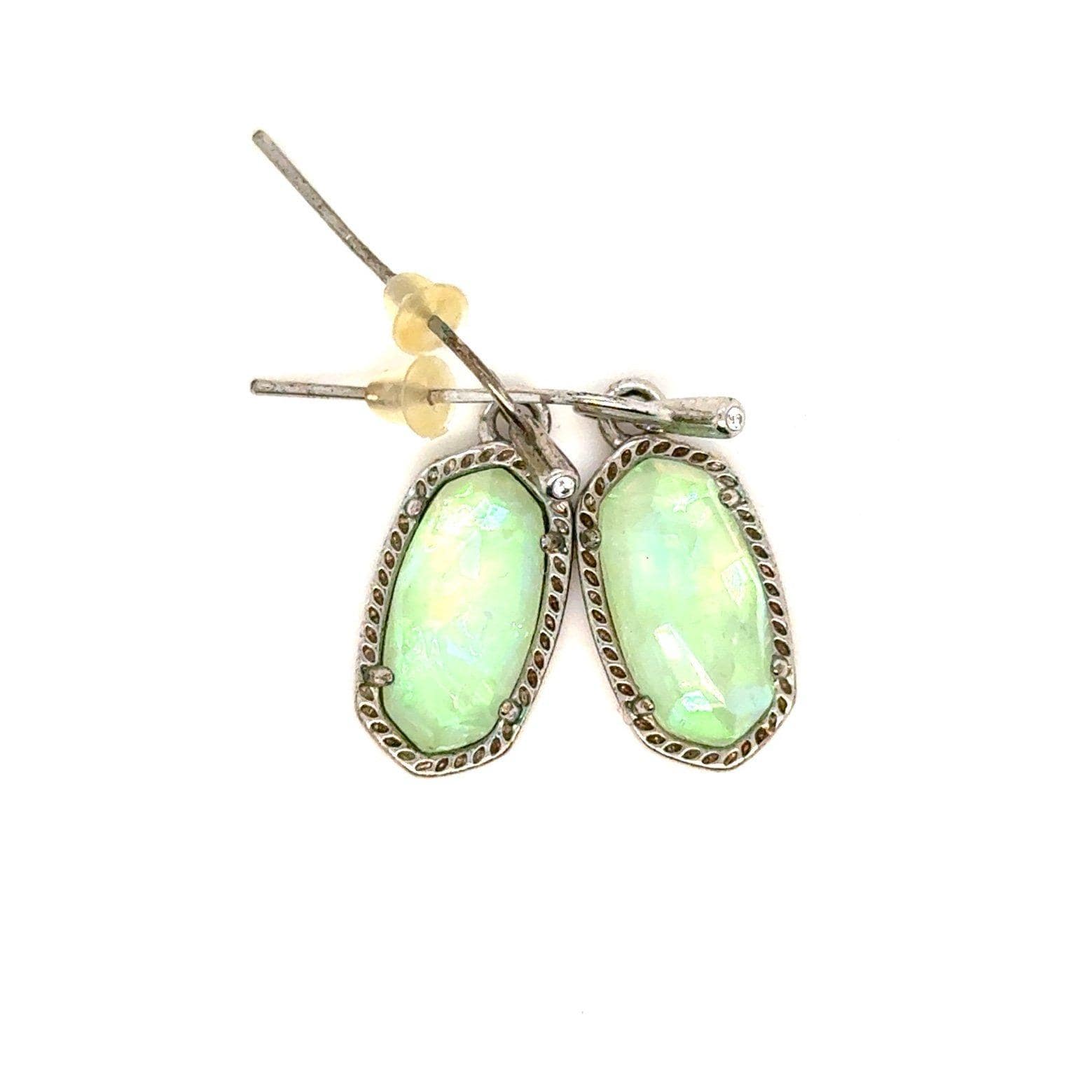 Kendra Scott Lee Drop Green Earrings