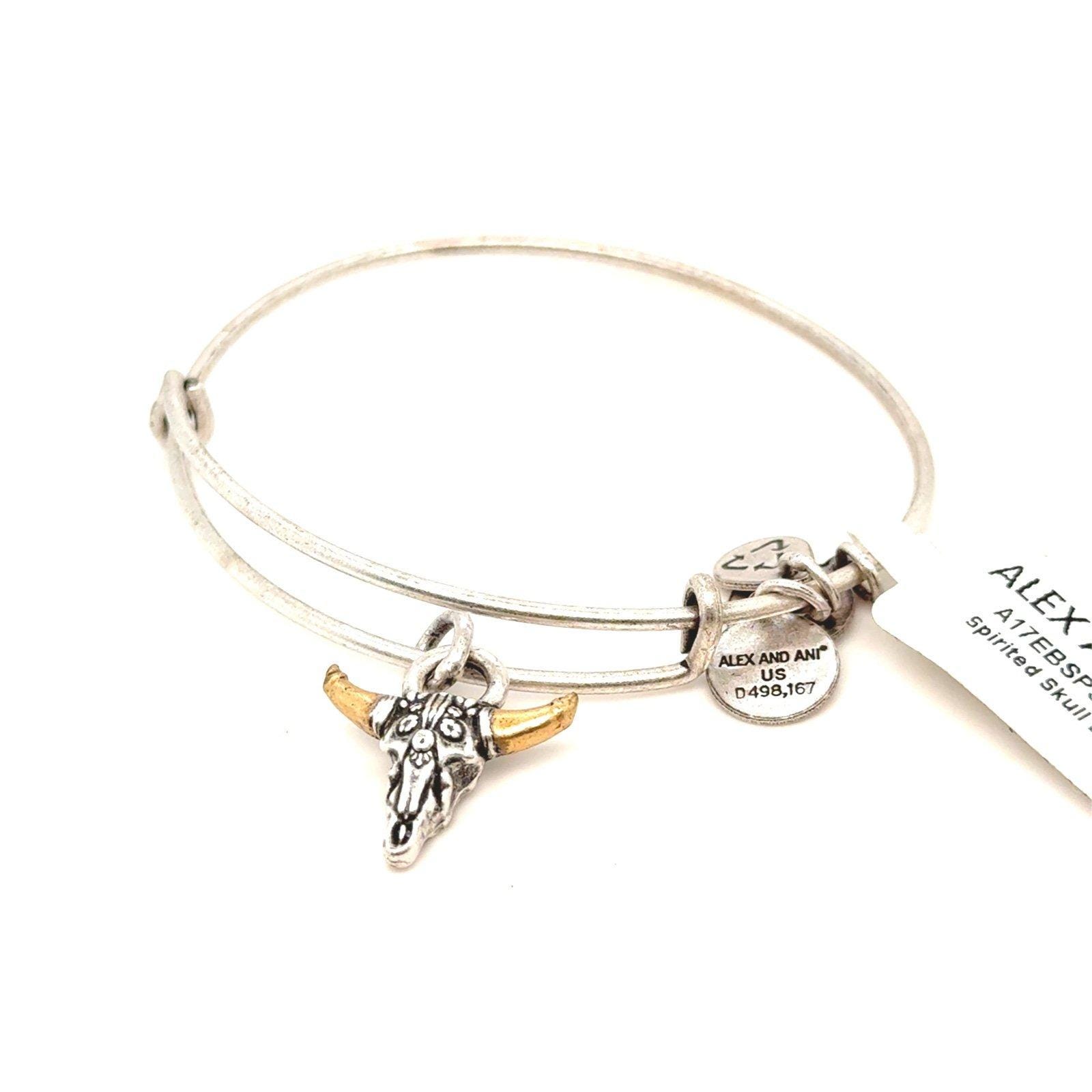 Alex and Ani Spirited Skull Bracelet