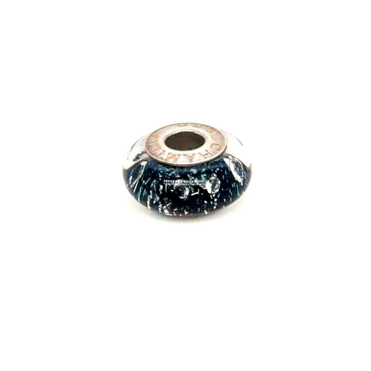 Chamilia Black Bubbles Murano Glass Charm