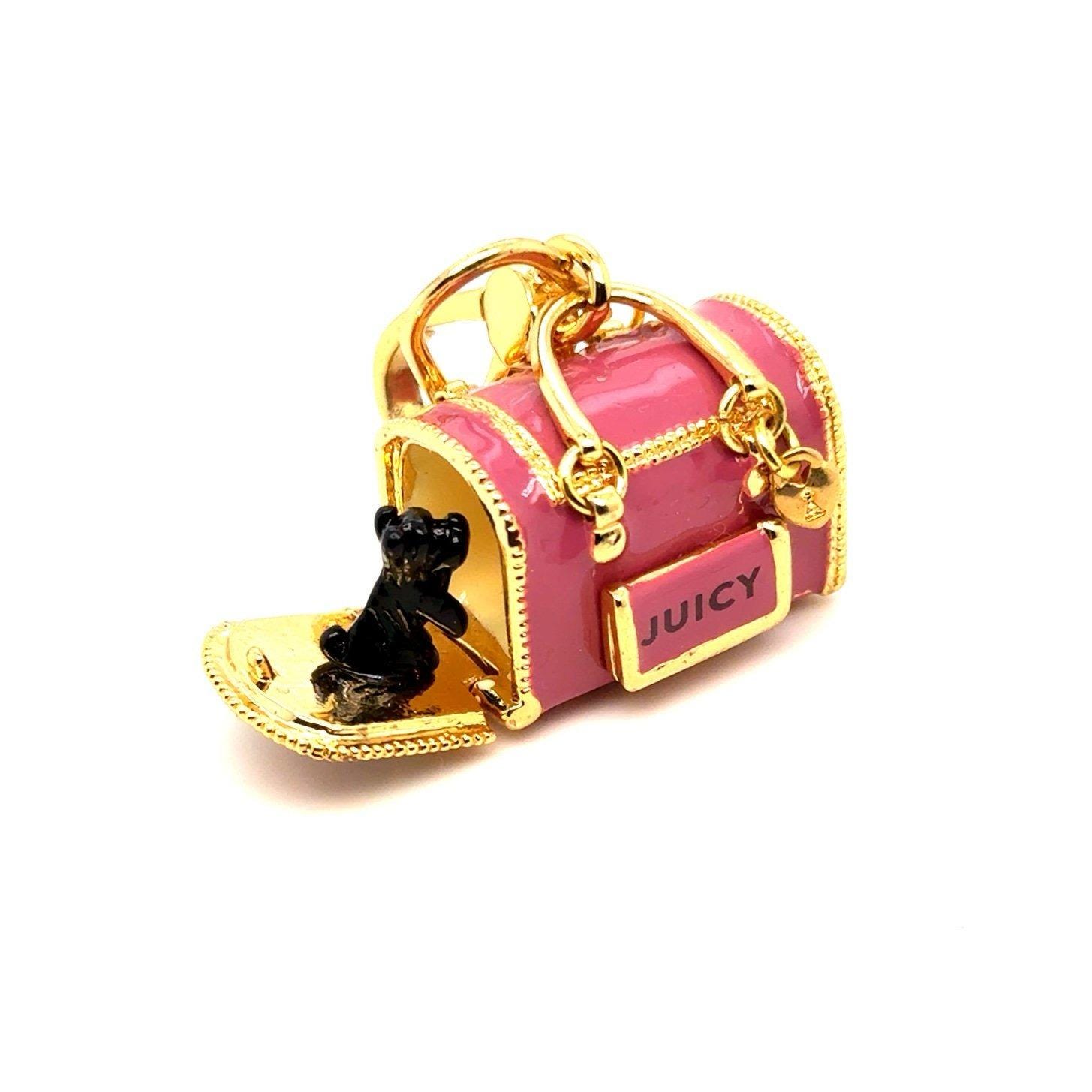 Juicy Couture Pink Dog Carrier Charm - Rare