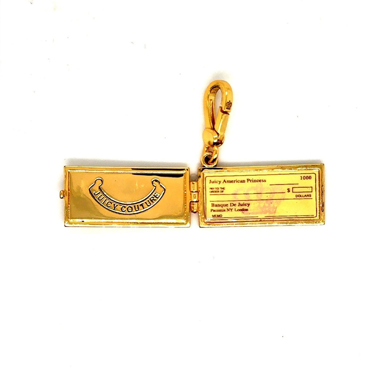 Juicy Couture Cheque Book Charm
