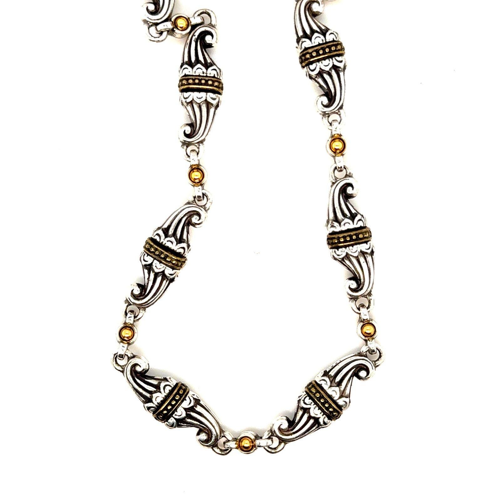 Two-Tone Toggle Necklace