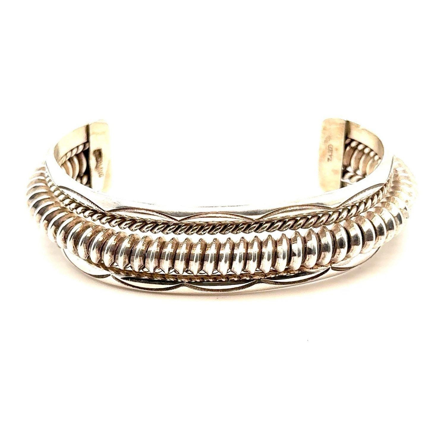 Sterling Silver Native American Tahe Cuff