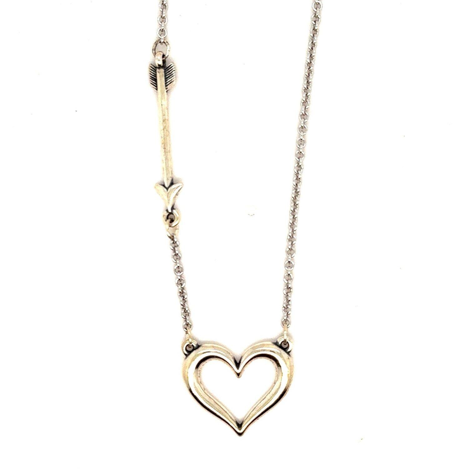 James Avery Love Struck Heart Necklace