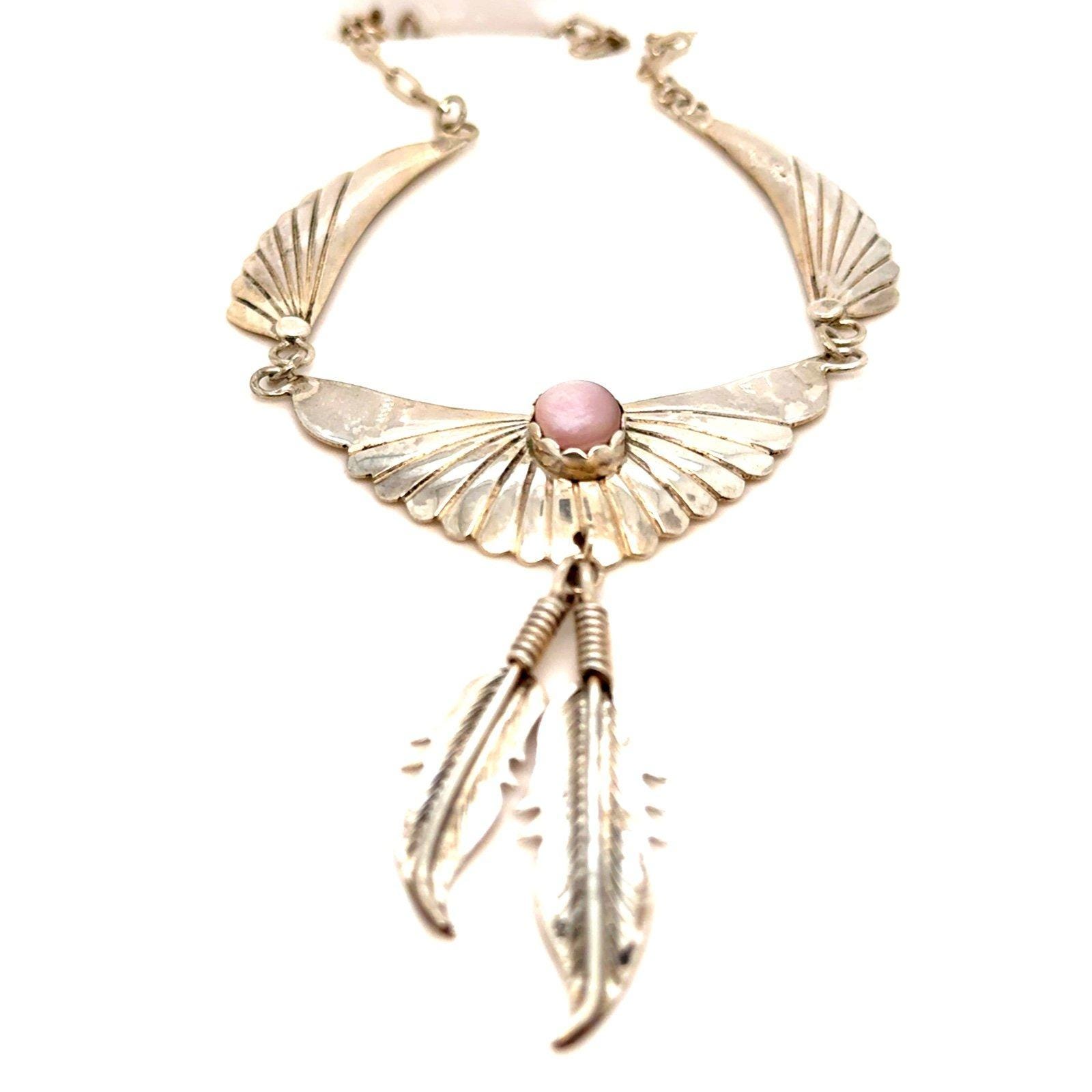 Native American Pink Stone Necklace