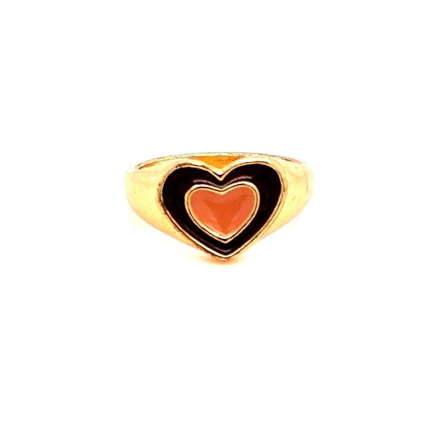 Heart Enamel Ring