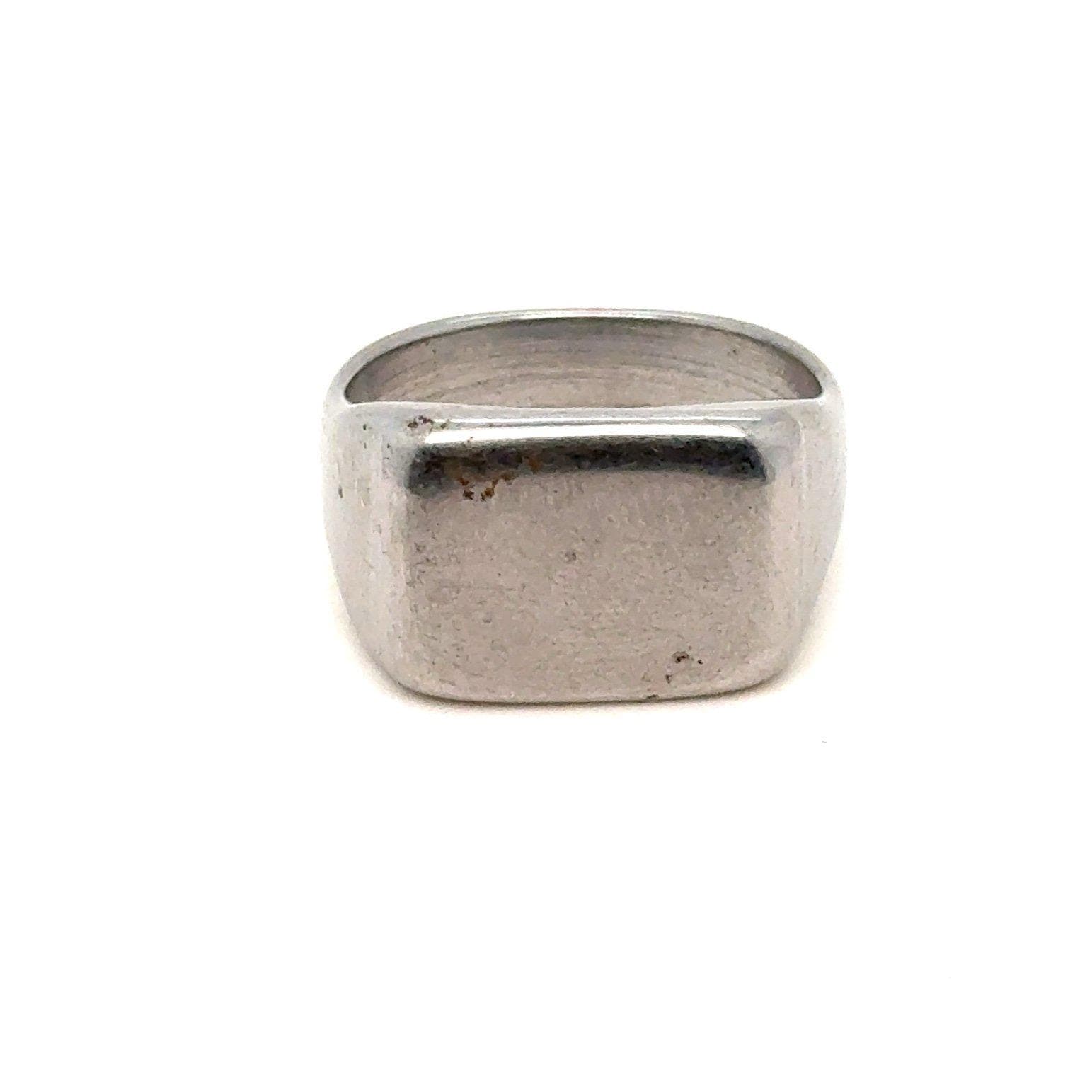 Silver Rectangular Ring