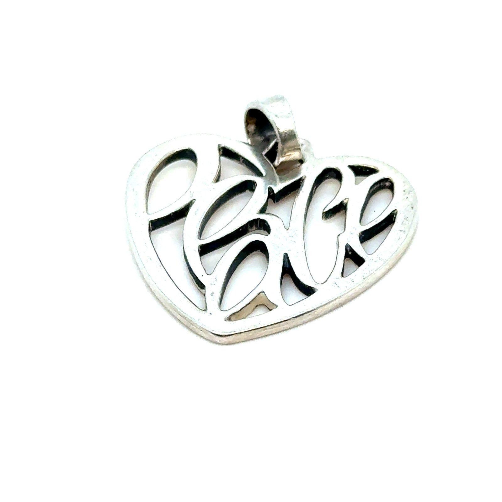 Retired James Avery Peace Heart Pendant