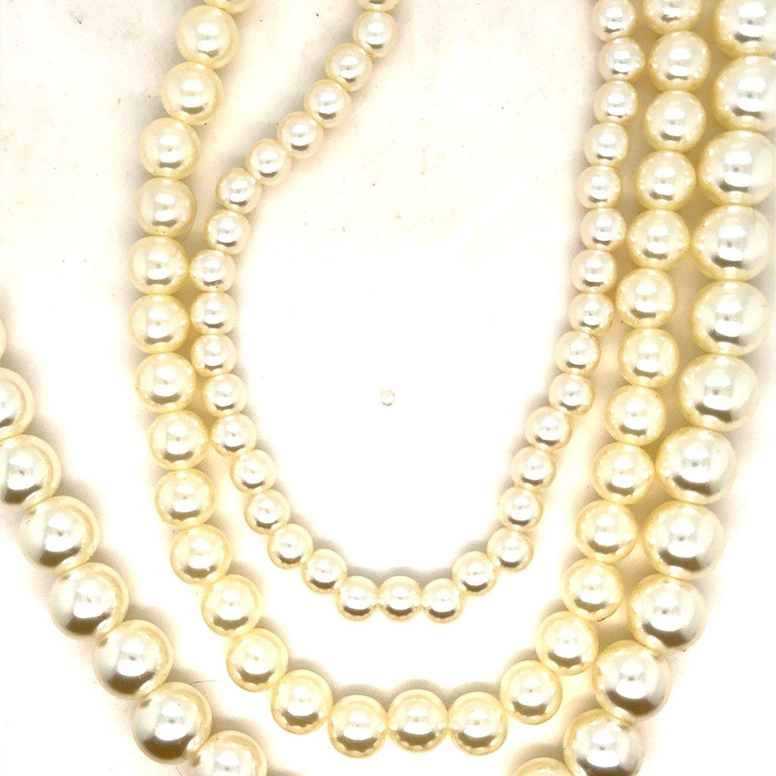 3-Strand Pearls Necklace