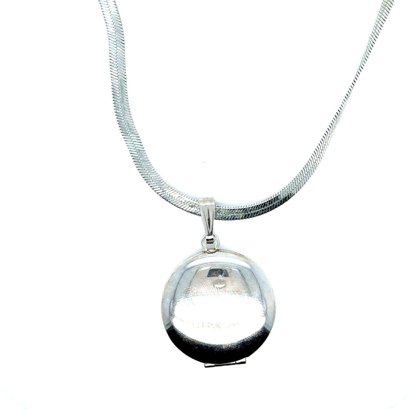 Silver Locket Necklace